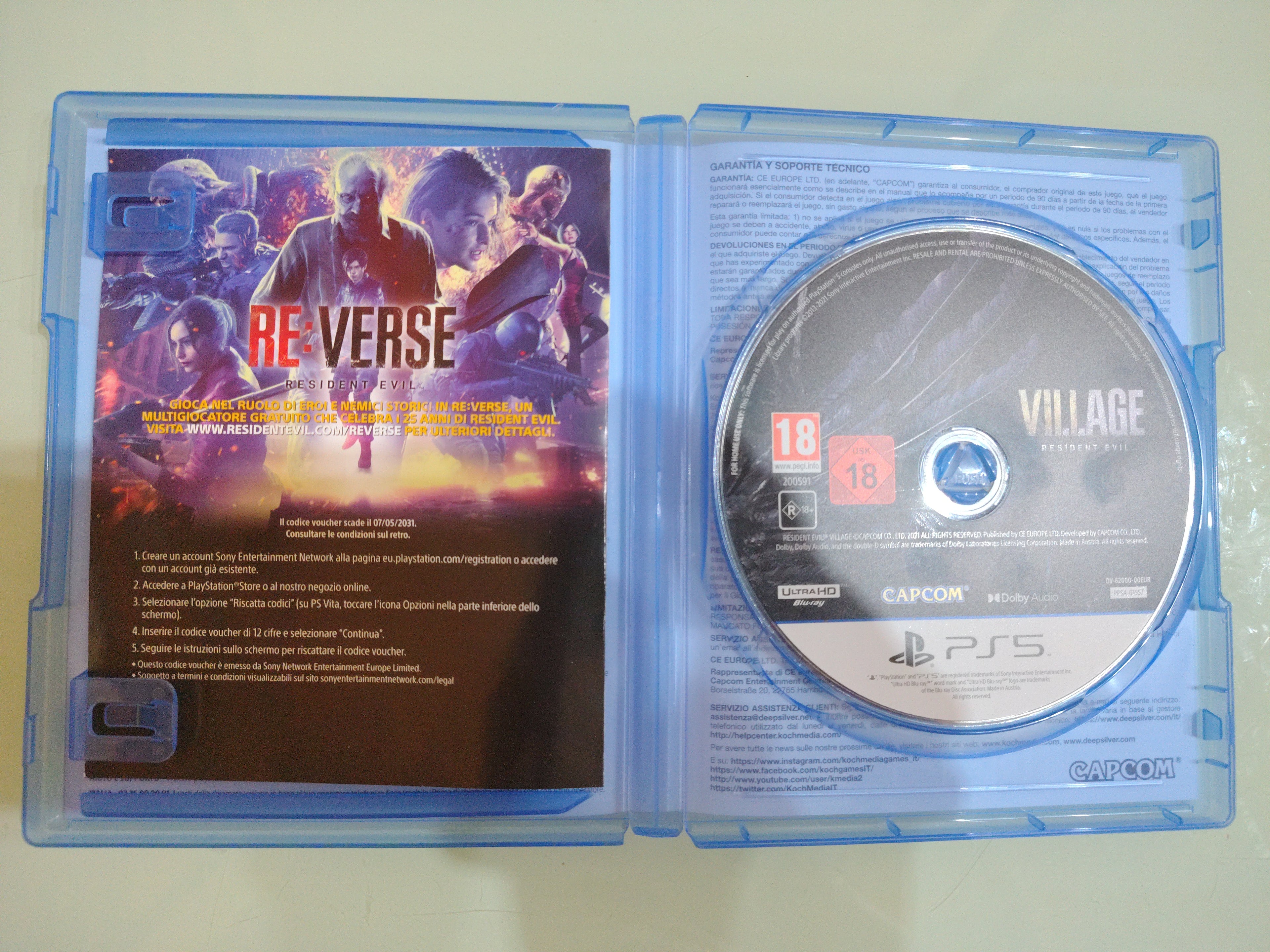 Resident Evil Village Sony PlayStation 5 testato e funzionante completo