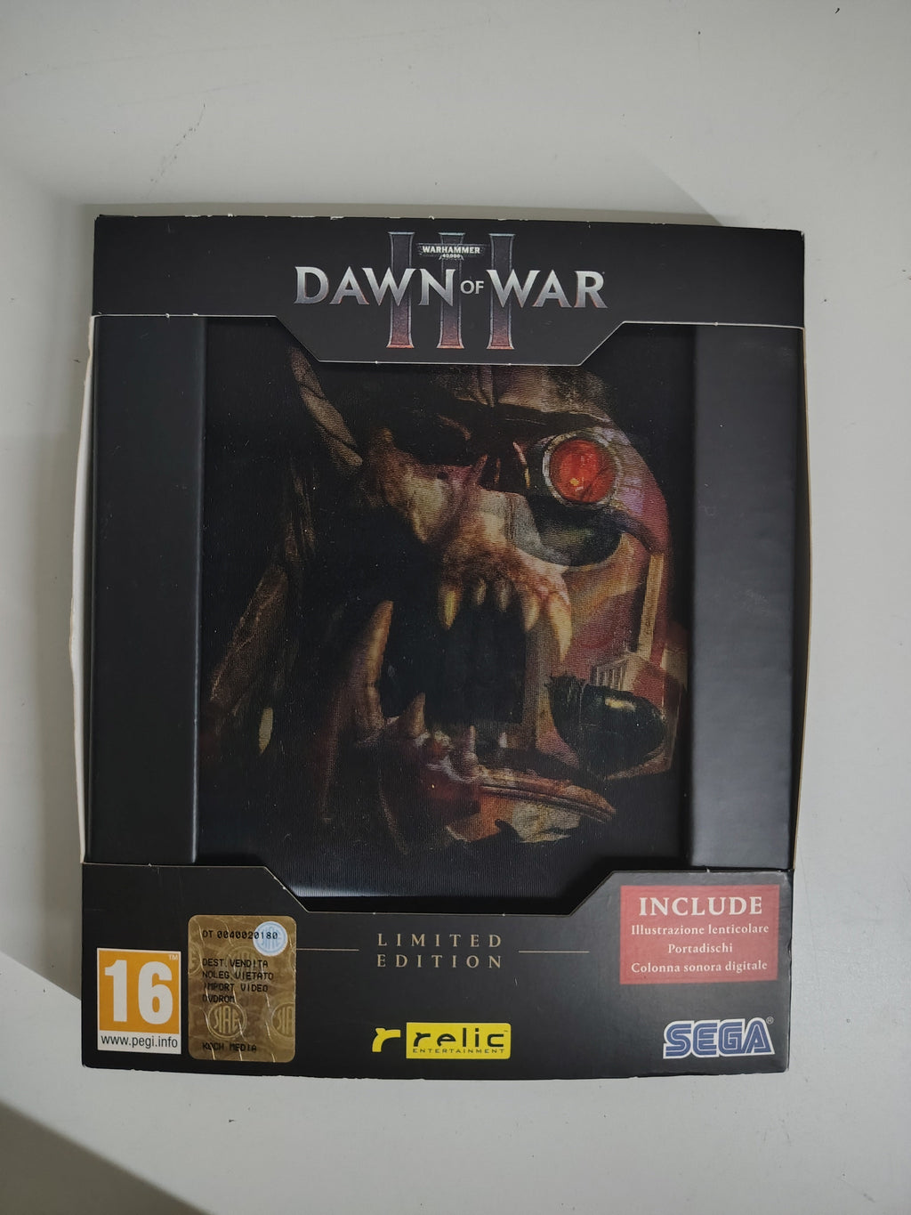 Warhammer God Of War III Limited Edition PC Version Case & Artwork Only NO GAME!