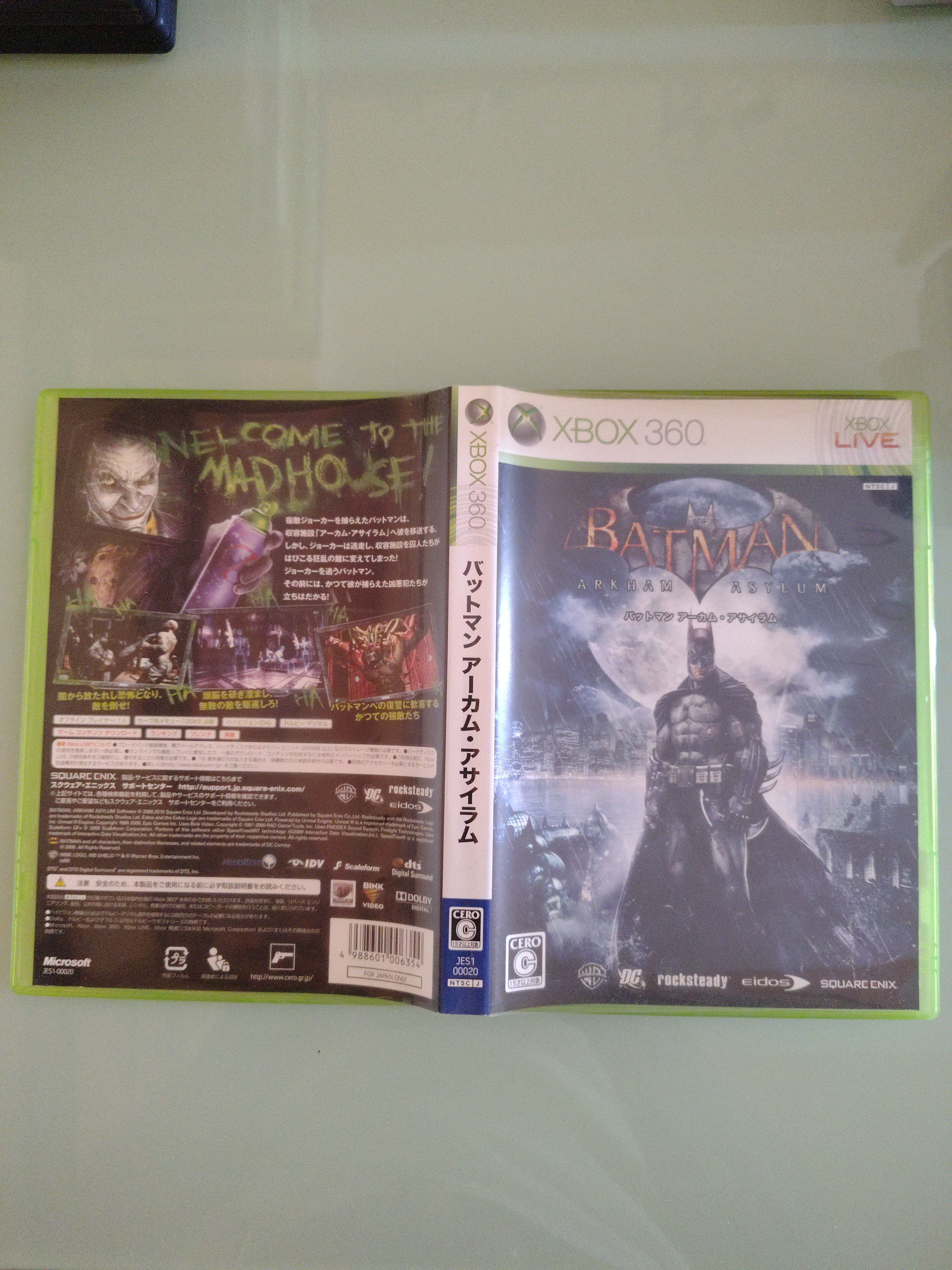 XBOX 360 Batman Arkham Asylum _ per Console Microsoft XBOX 360 Jap