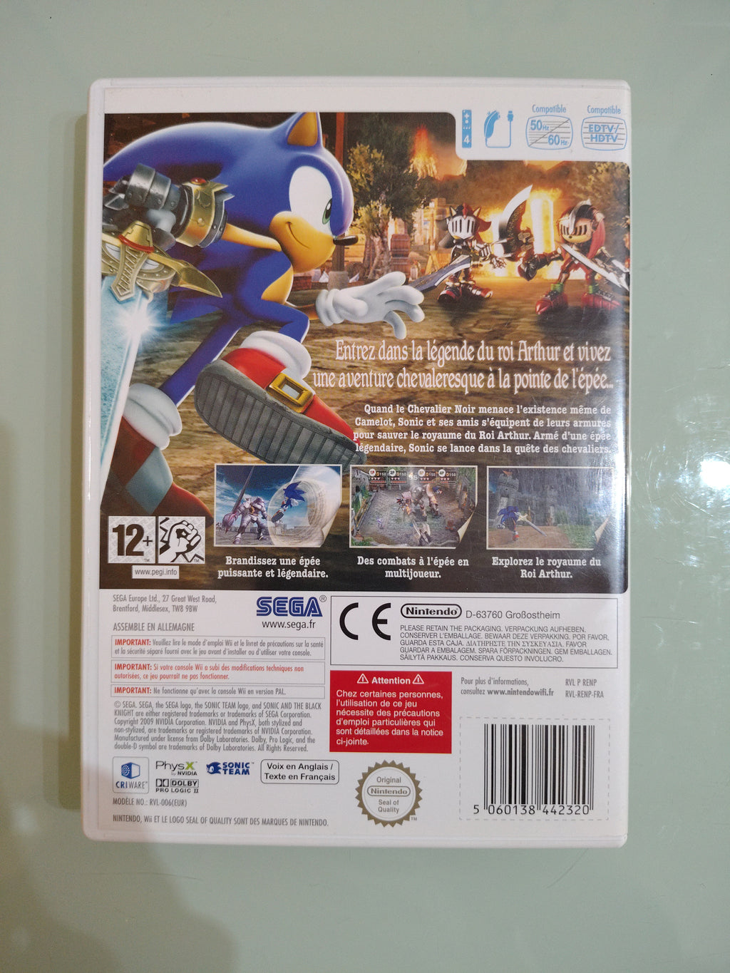 Sonic e il Cavaliere Nero GIOCO WII VERSIONE PAL multilingue