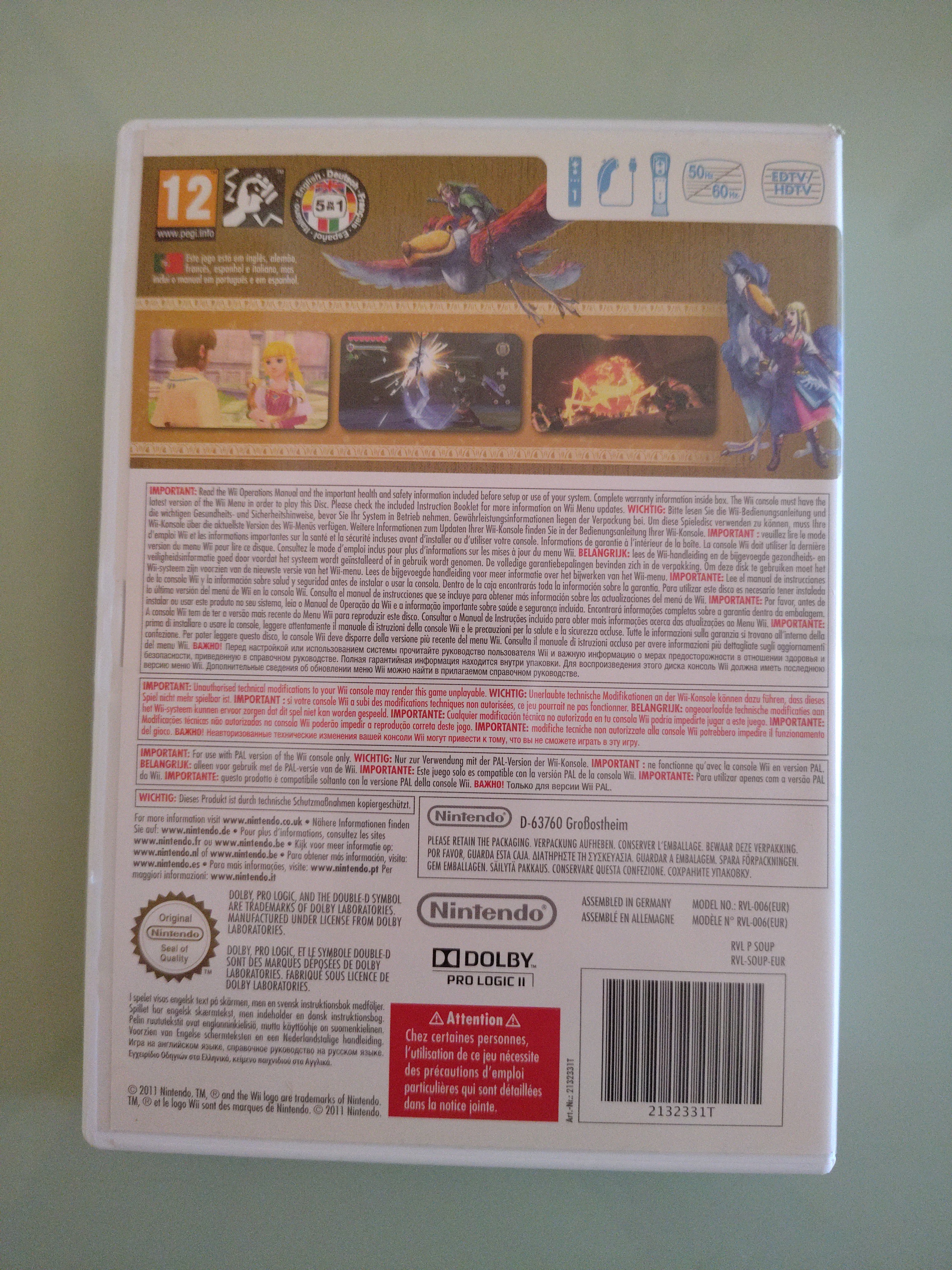 The Legend of Zelda Skyward Sword Wii | PAL ITA Completo | Testato | Funzionante