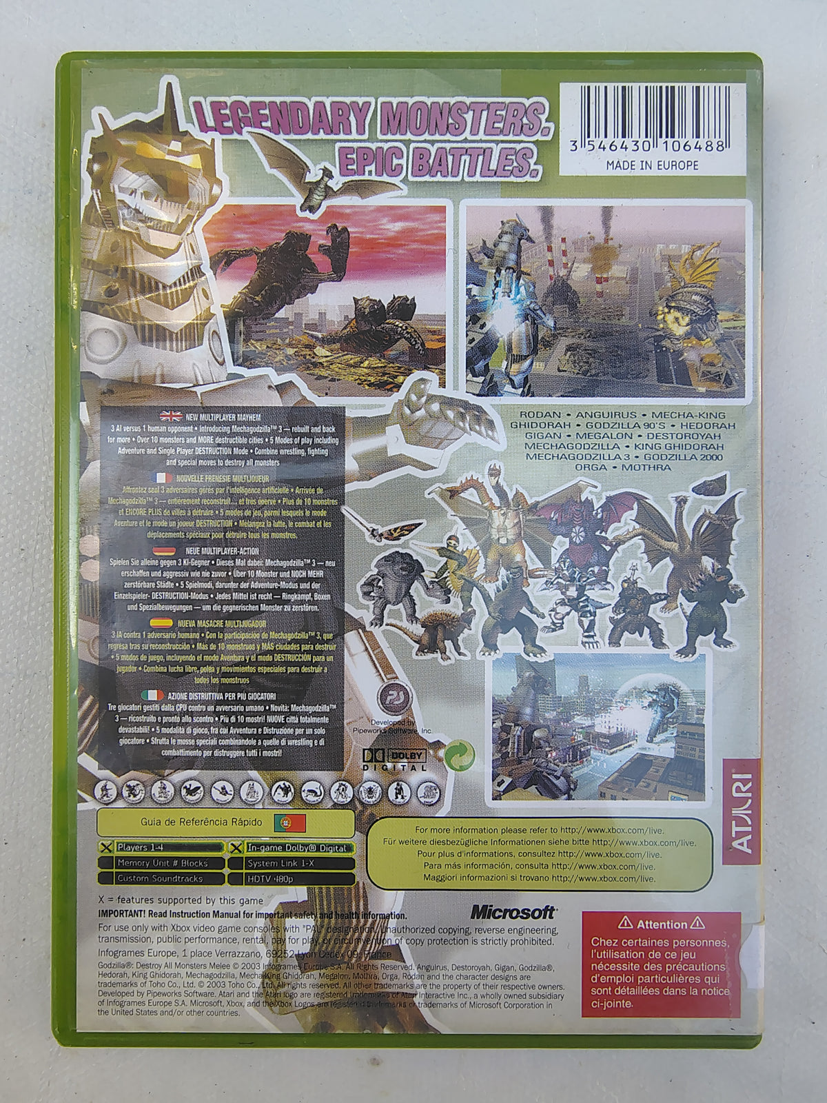 GODZILLA DESTROY ALL MONSTERS MELEE