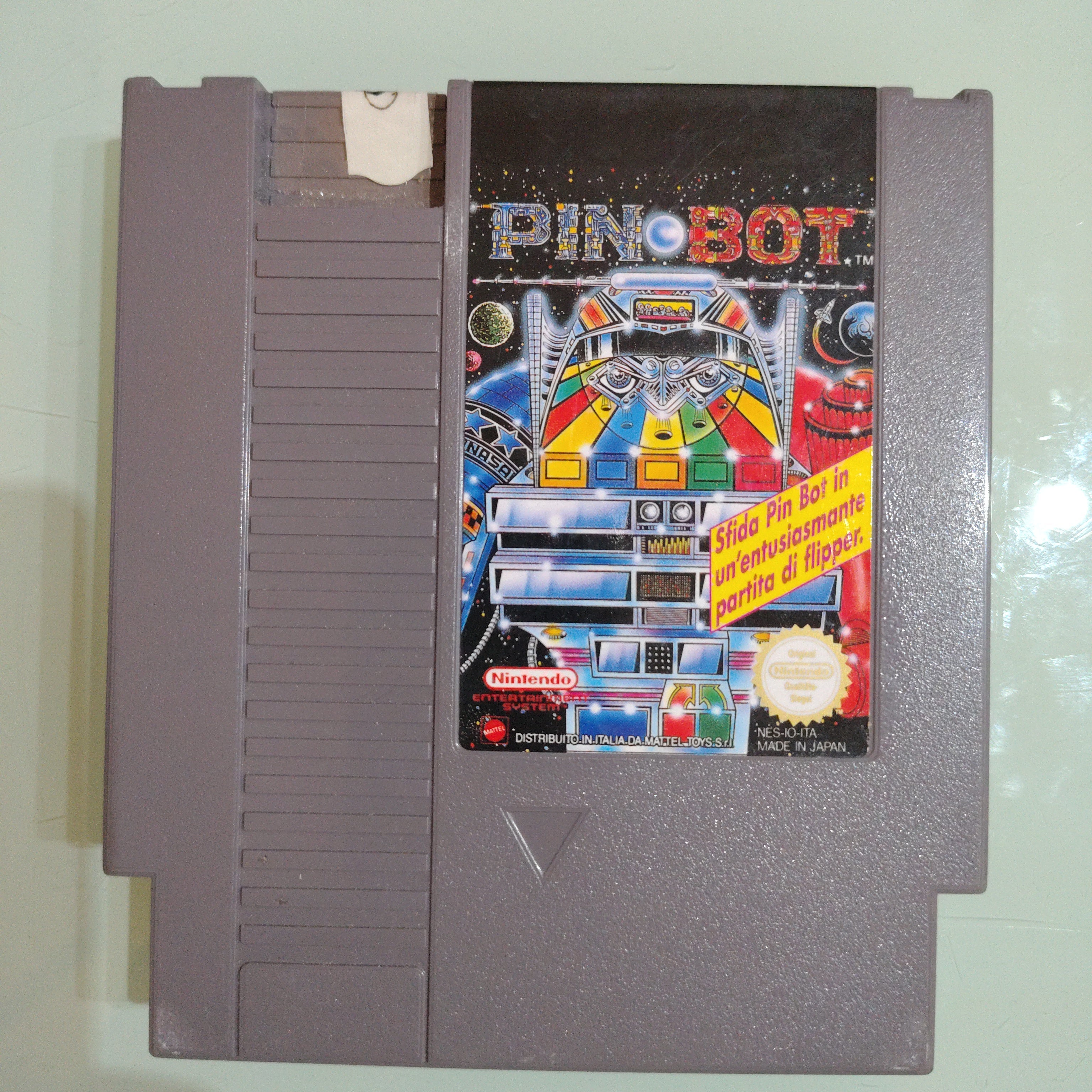 PIN BOT PINBOT PINBALL FLIPPER NINTENDO NES 8 BIT PAL ITA ITALIANO ORIGINALE