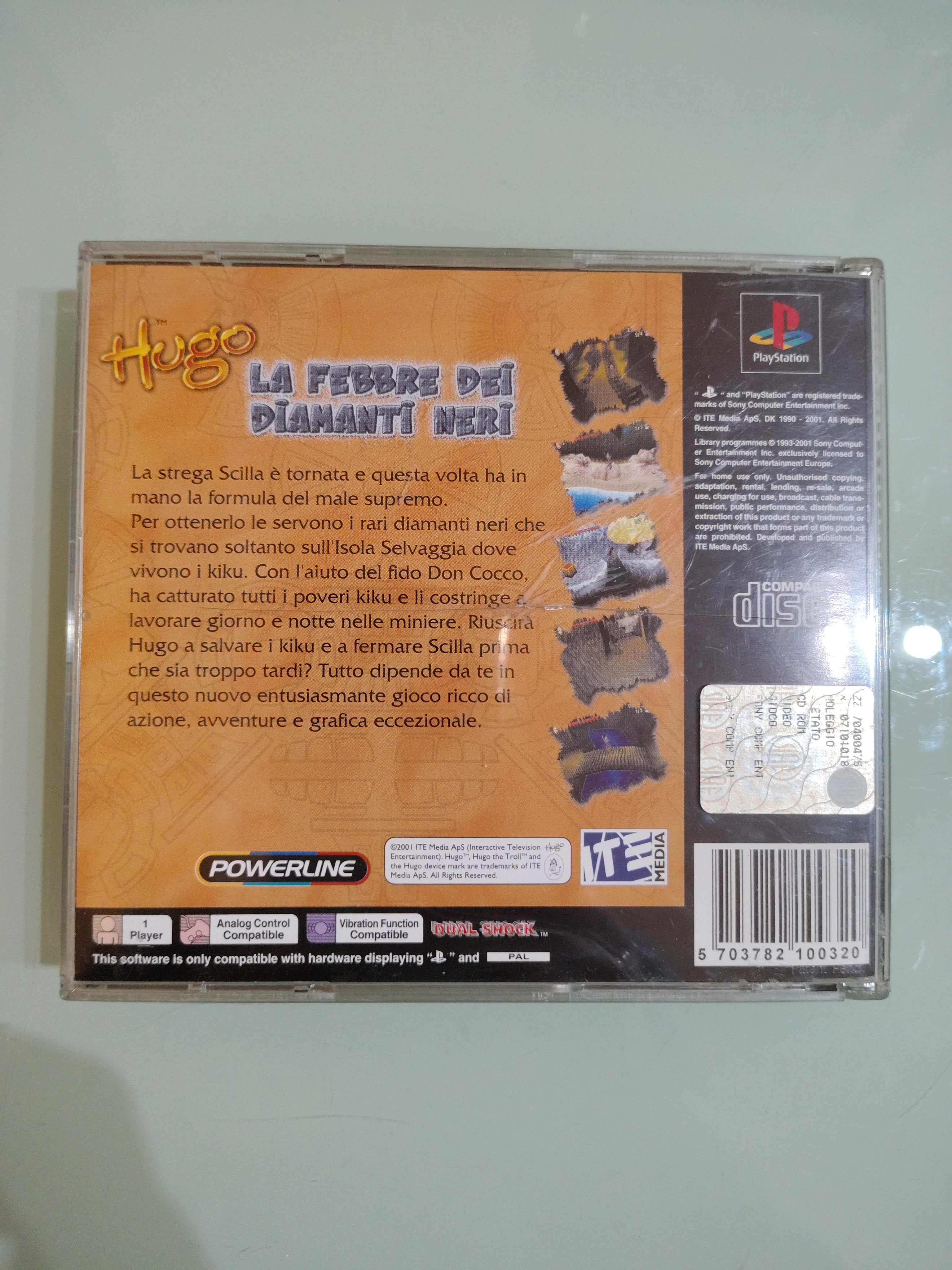 Hugo - La Febbre dei Diamanti Neri per PS1  PAL ita