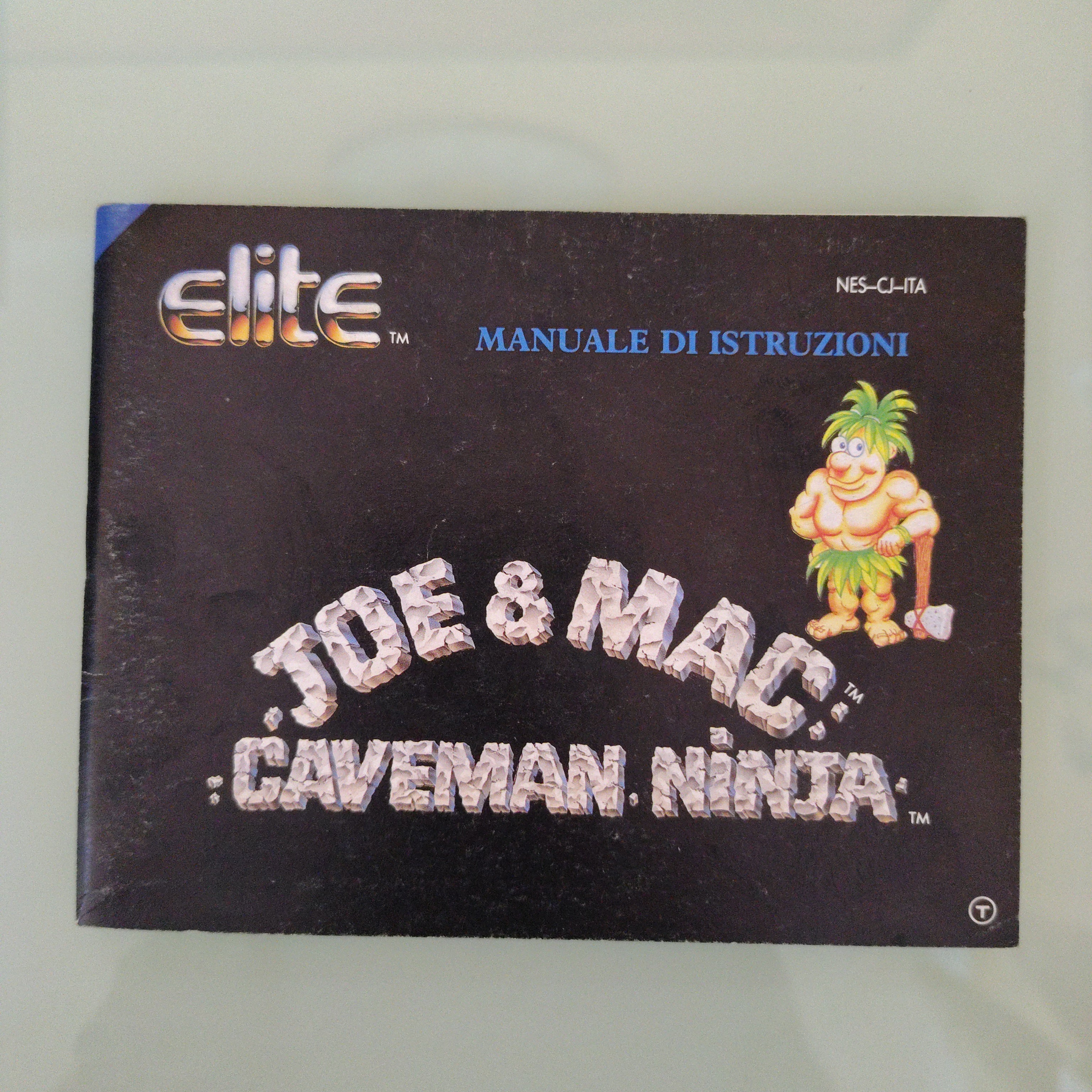 Nintendo nes joe Mac caveman Ninja ( manuale istruzioni ita)