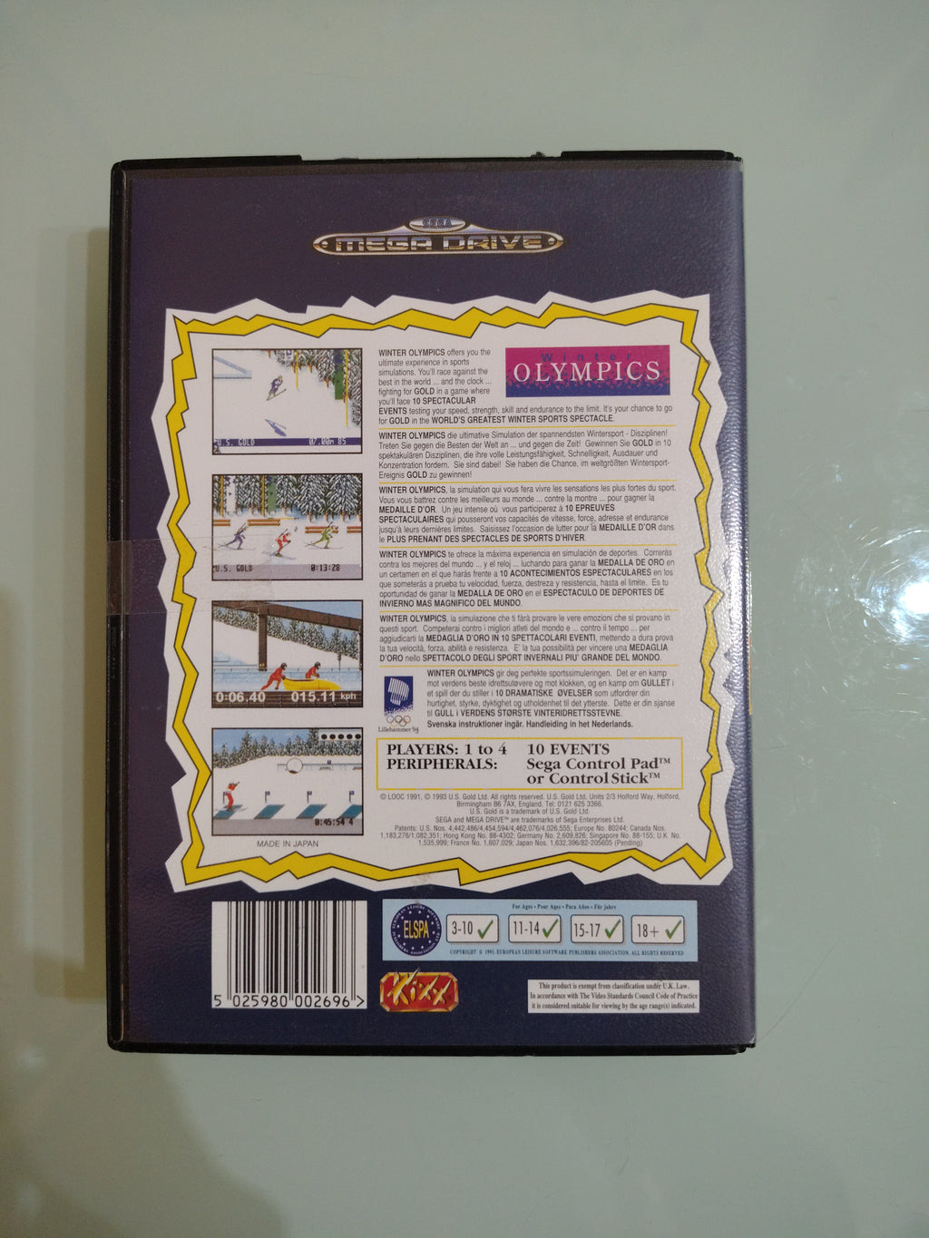 Olimpiadi Invernali Sega Megadrive..