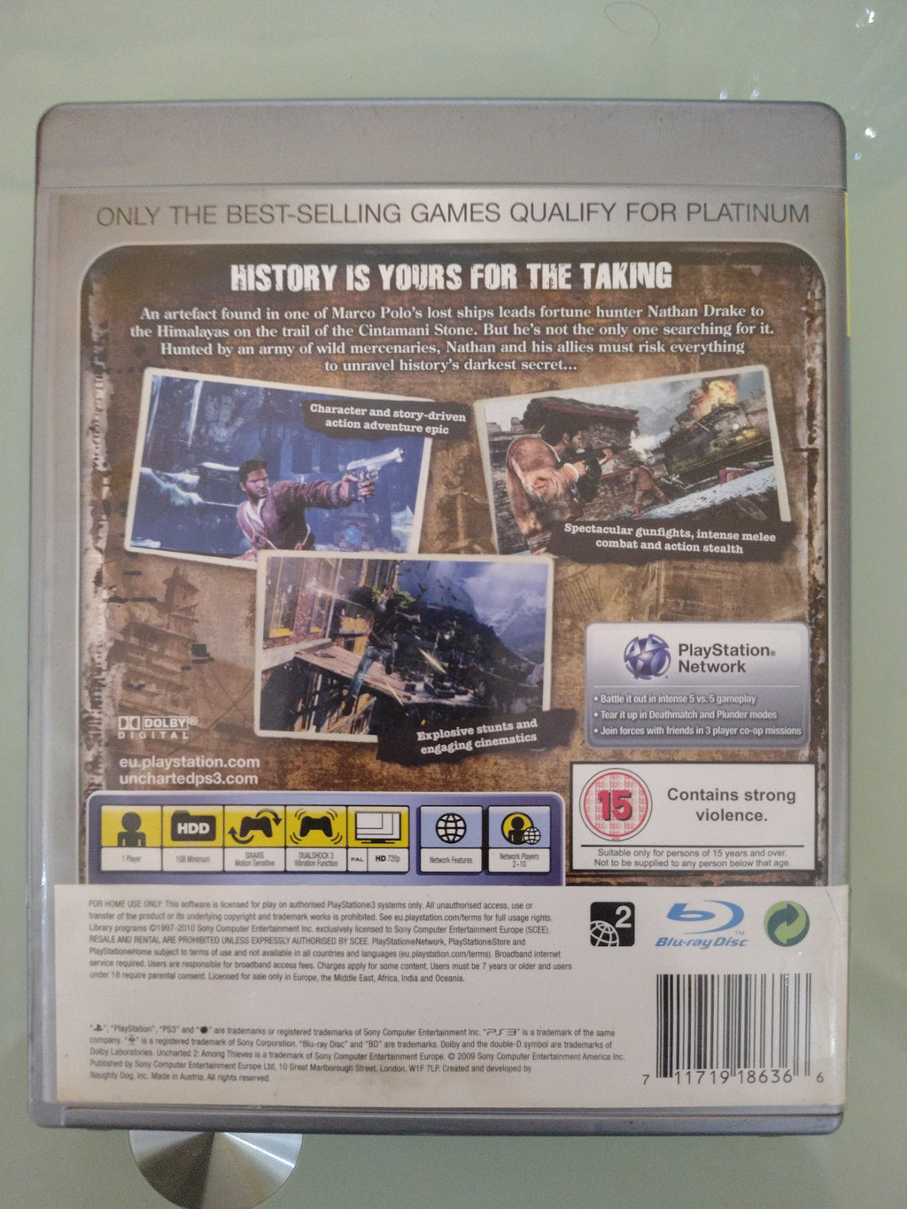 Uncharted 2 Among Thieves  PAL UK