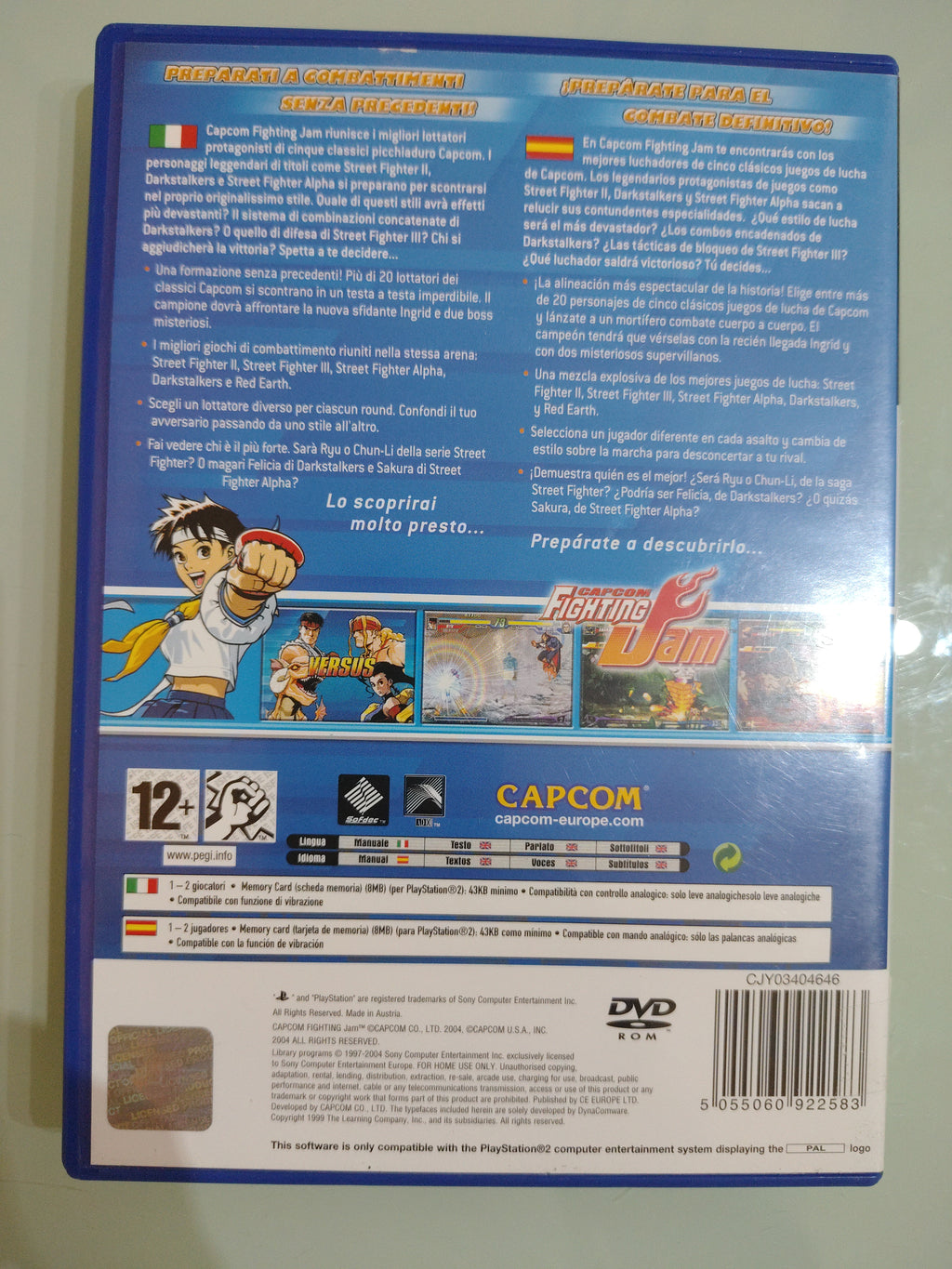 CAPCOM FIGHTING JAM - SONY PS2 -  PAL ita multi