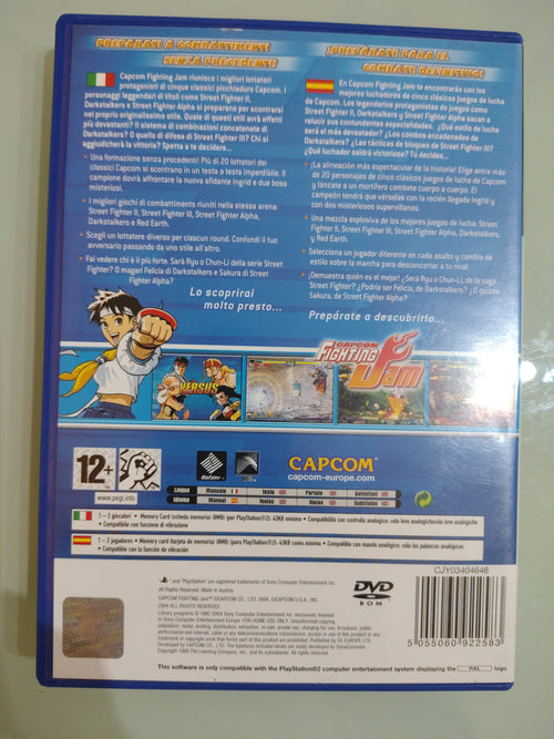 CAPCOM FIGHTING JAM - SONY PS2 -  PAL ita multi