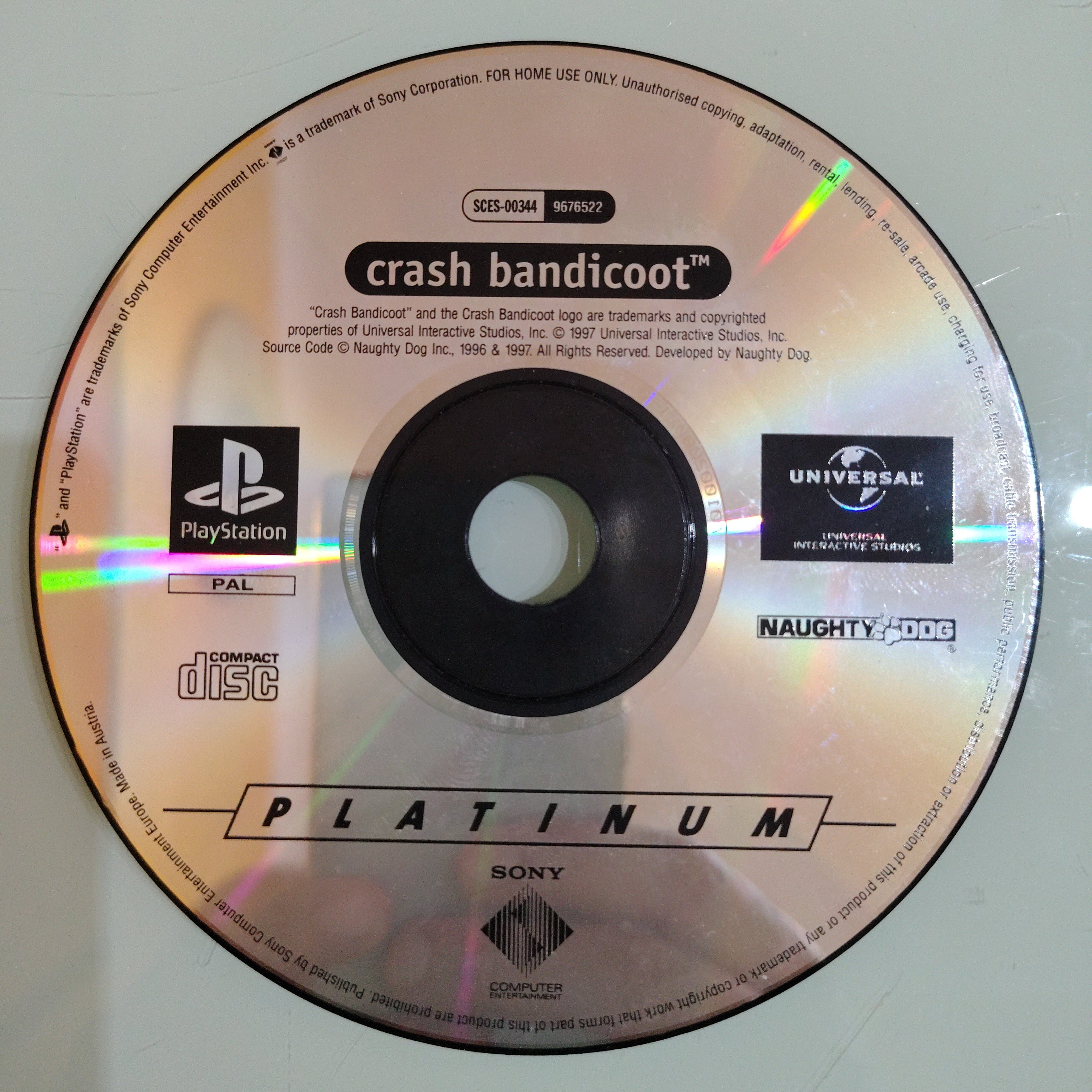 Crash Bandicoot PS1 PSX (solo gioco)