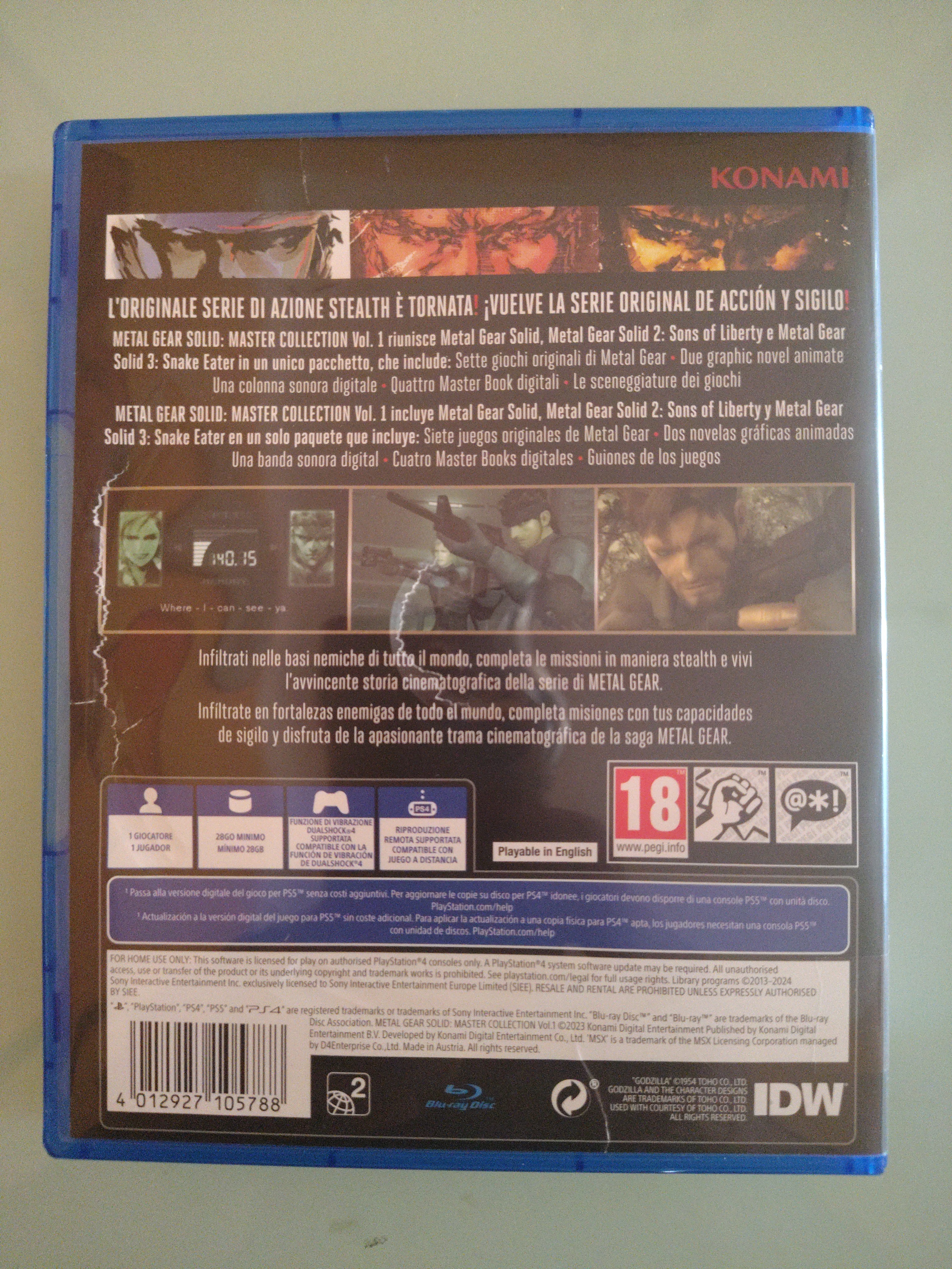 Metal Gear Solid Master Collection Vol.1