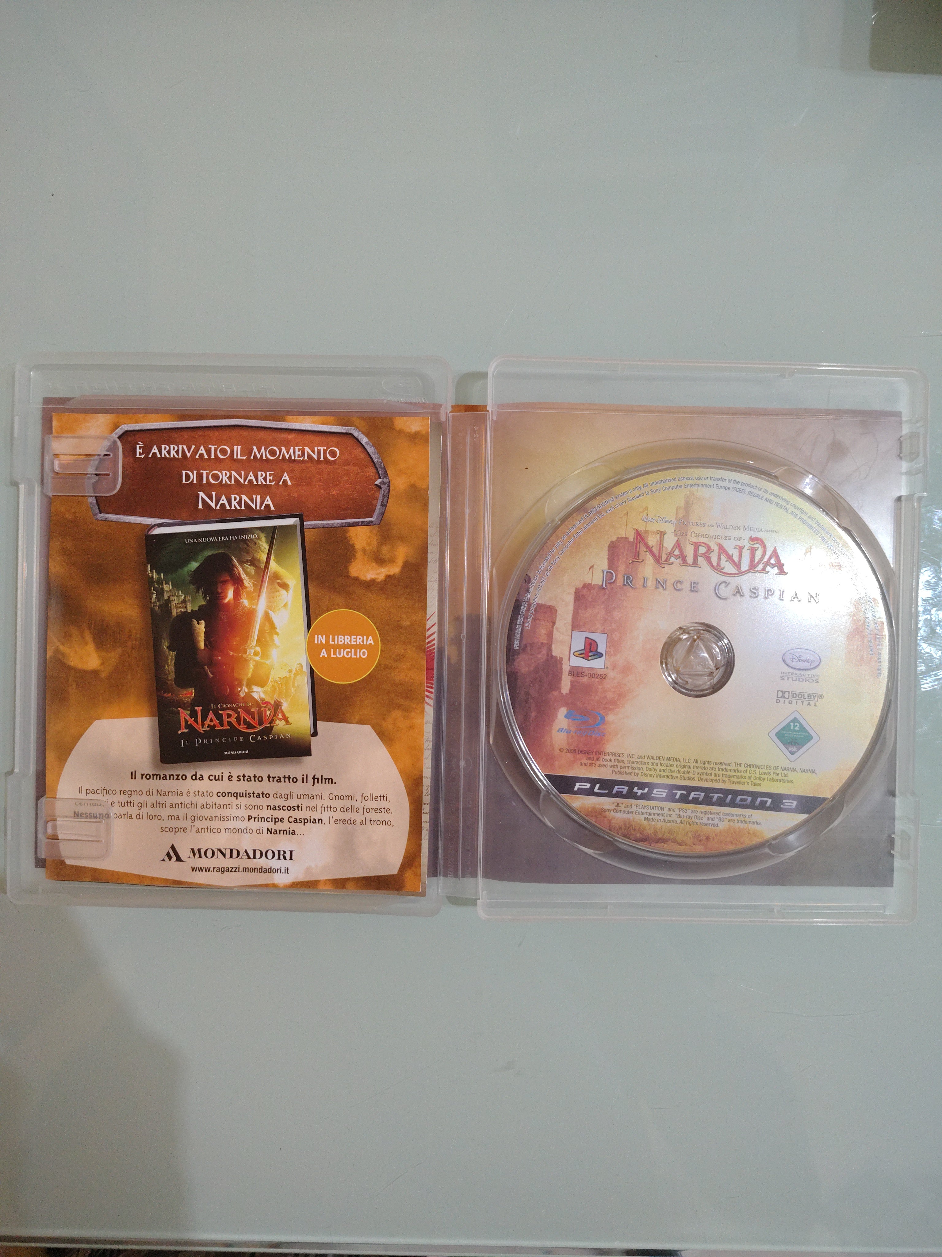 NARNIA IL PRINCIPE CASPIAN ITALIANO PAL PLAYSTATION 3 PS3 SONY DISNEY PEGI 12+