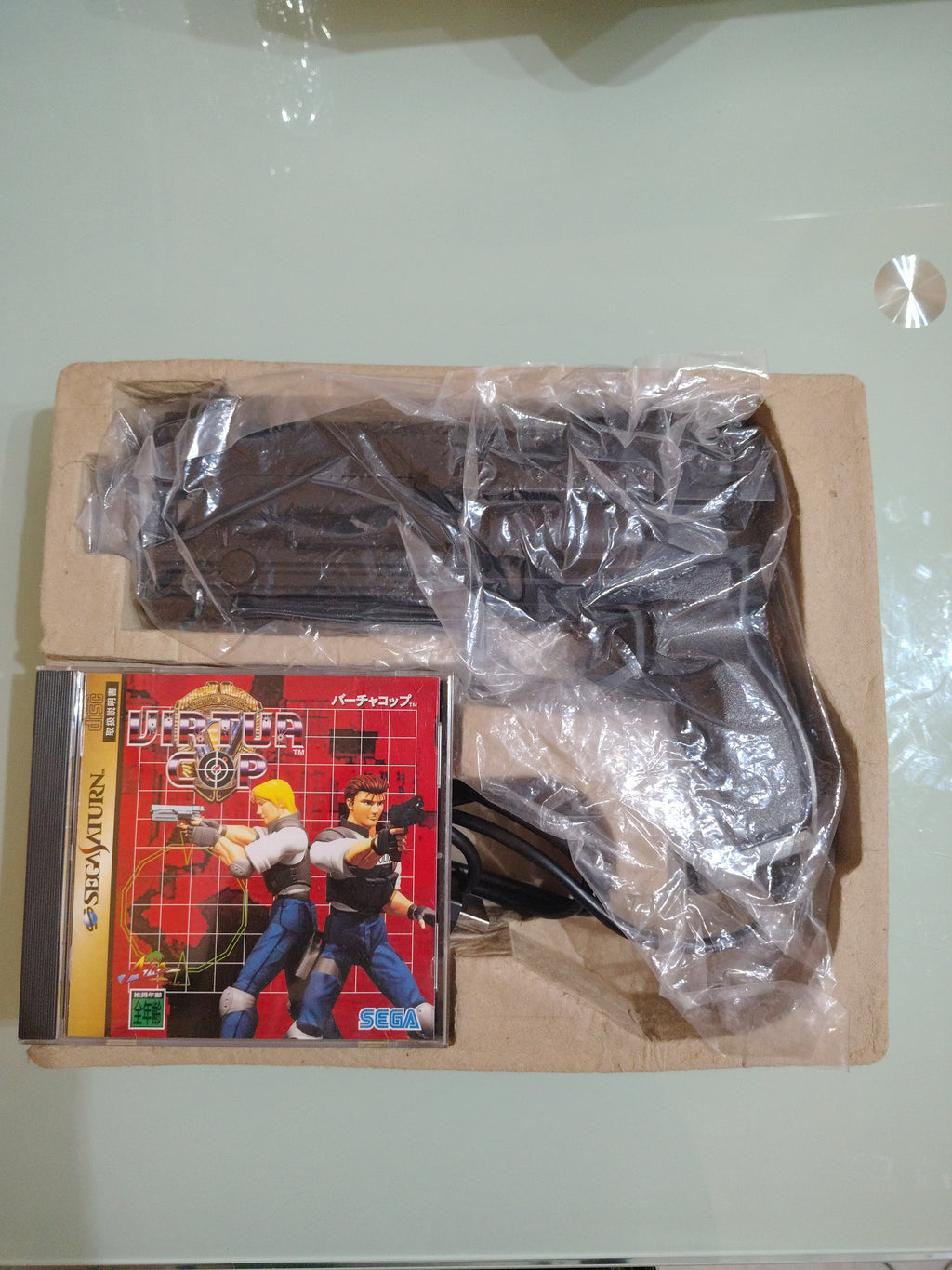 Virtua Cop SEGA Saturn SS Import Japan set + GunCon