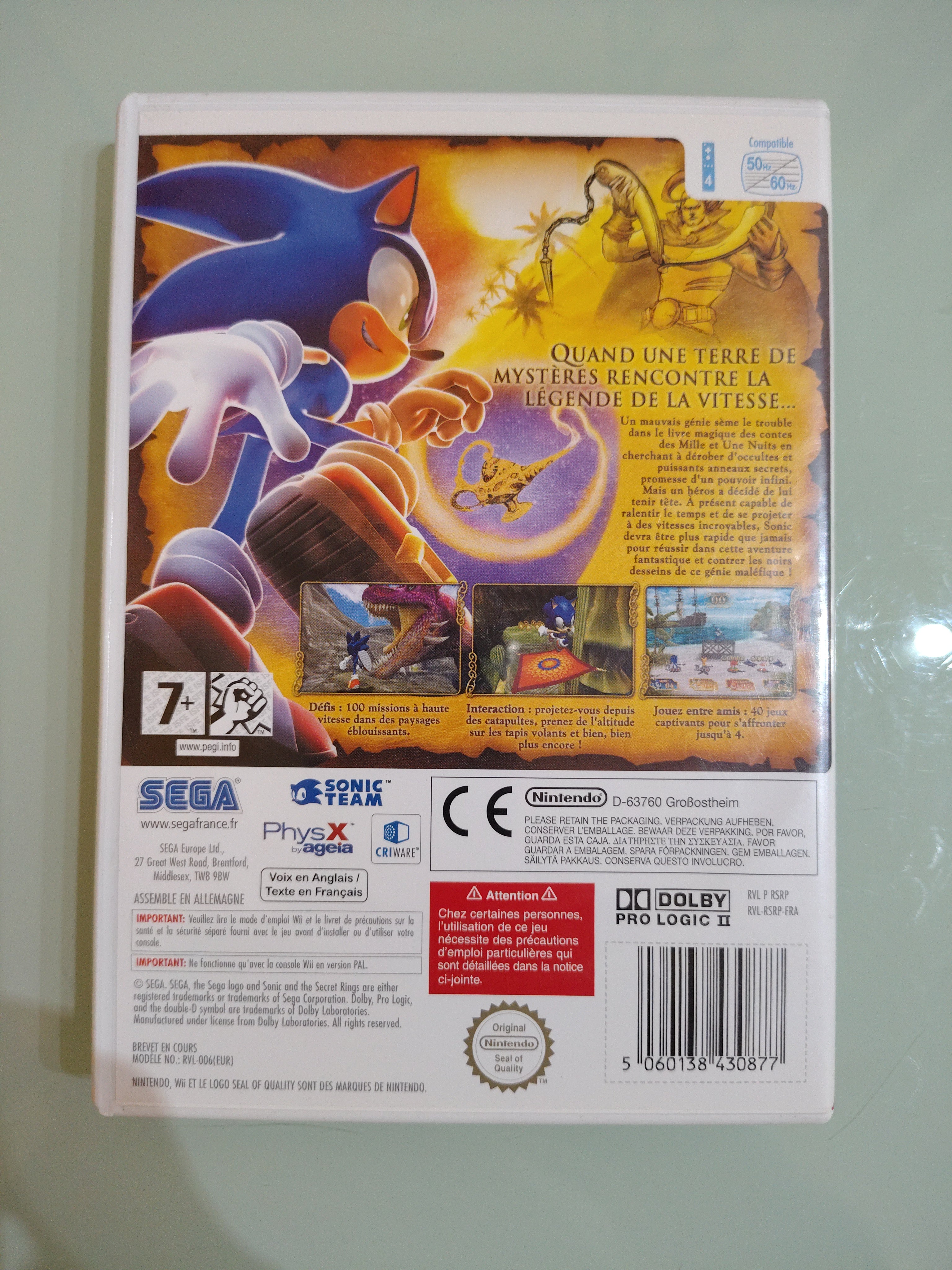 Gioco SONIC e Gli Anelli Segreti - NINTENDO WII WII U - Completo PAL multilingua