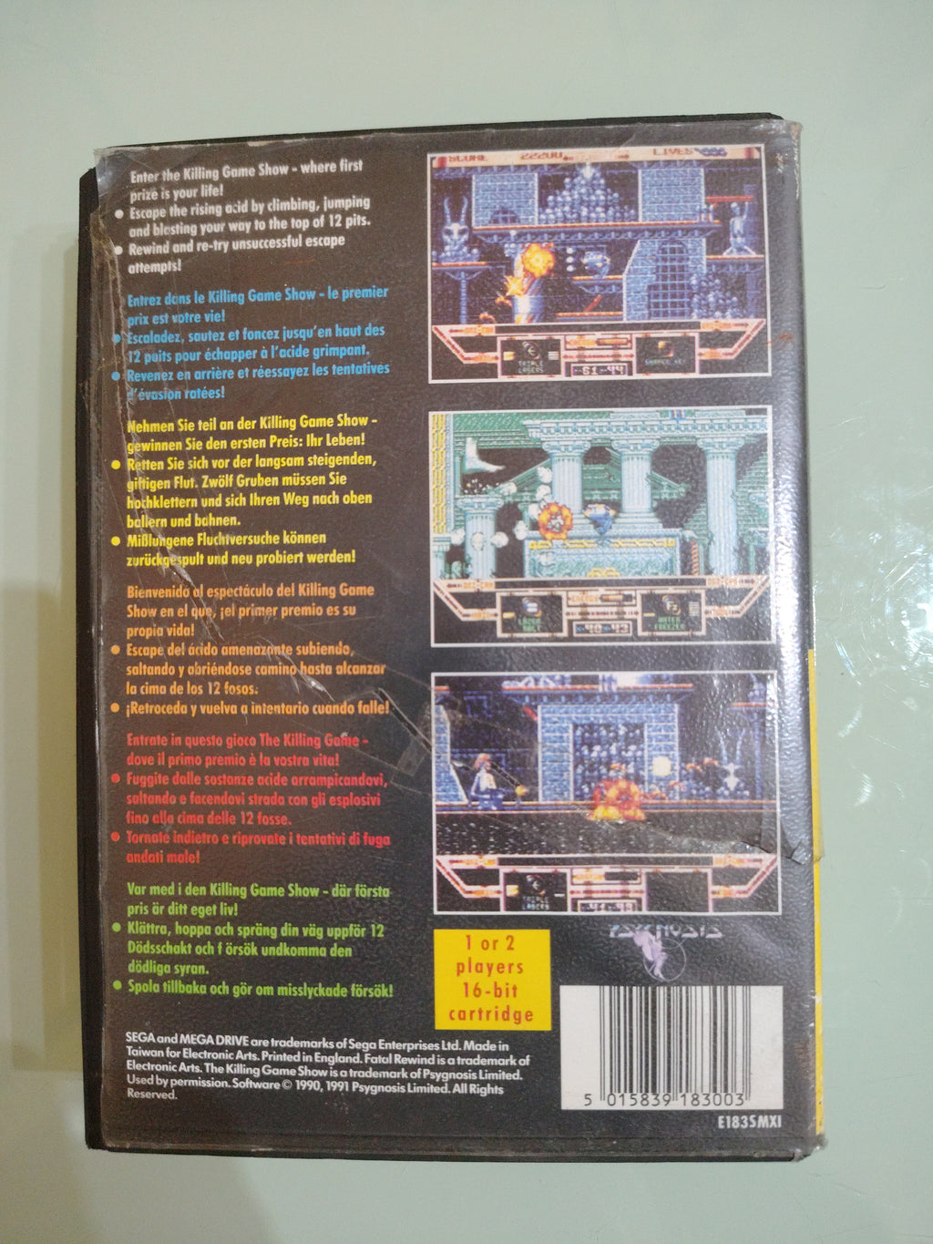 Fatal Rewind Sega Mega Drive