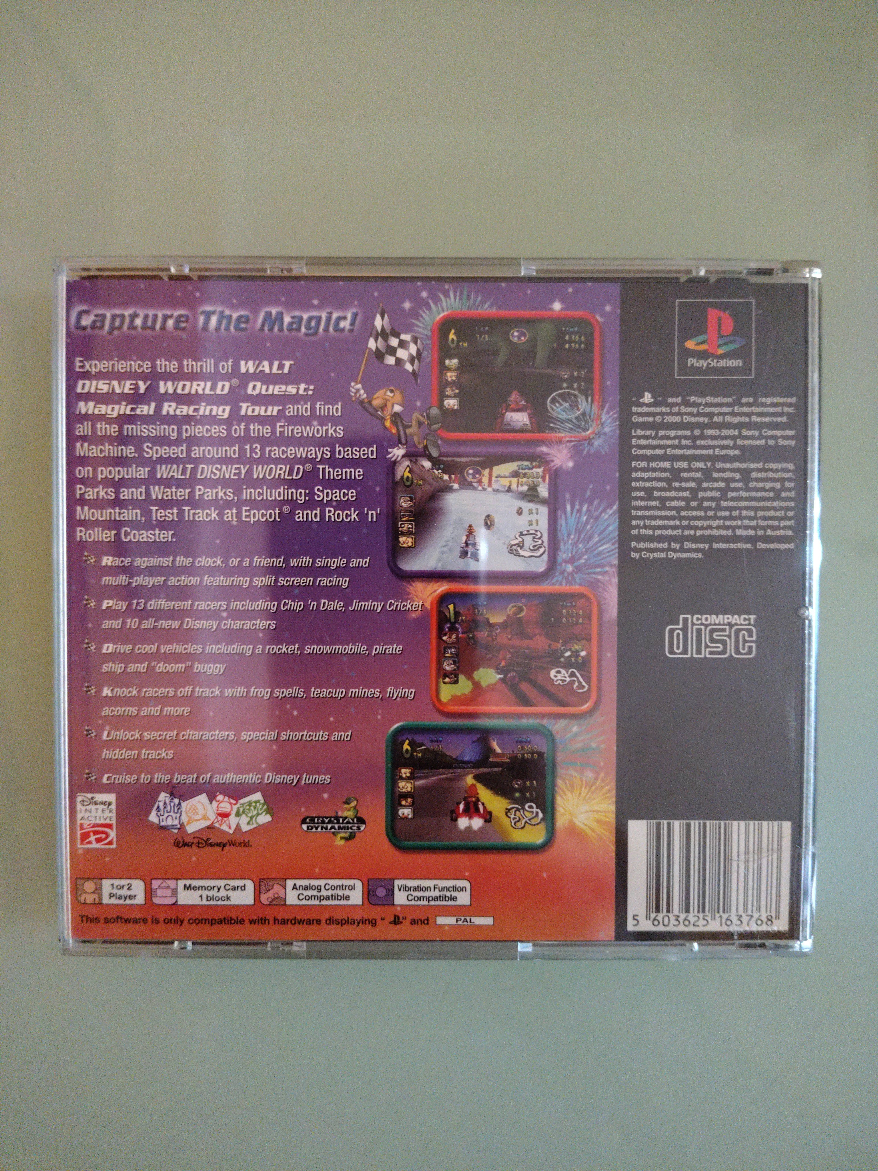 Walt Disney World Quest: Magical Racing Tour 🏰 Sony Playstation Prima Stampa 🌐