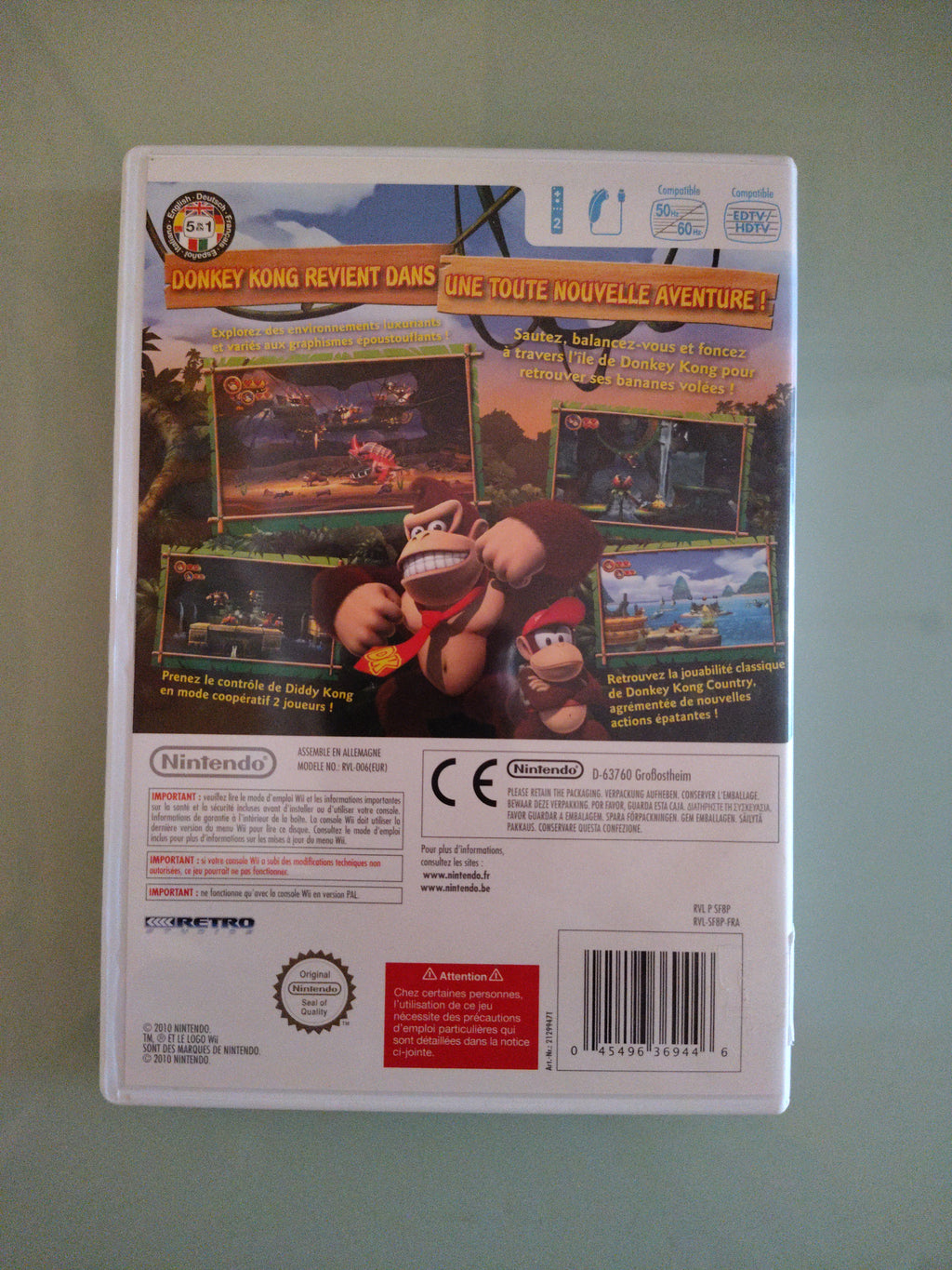 DONKEY KONG COUNTRY RETURNS NINTENDO WII PAL