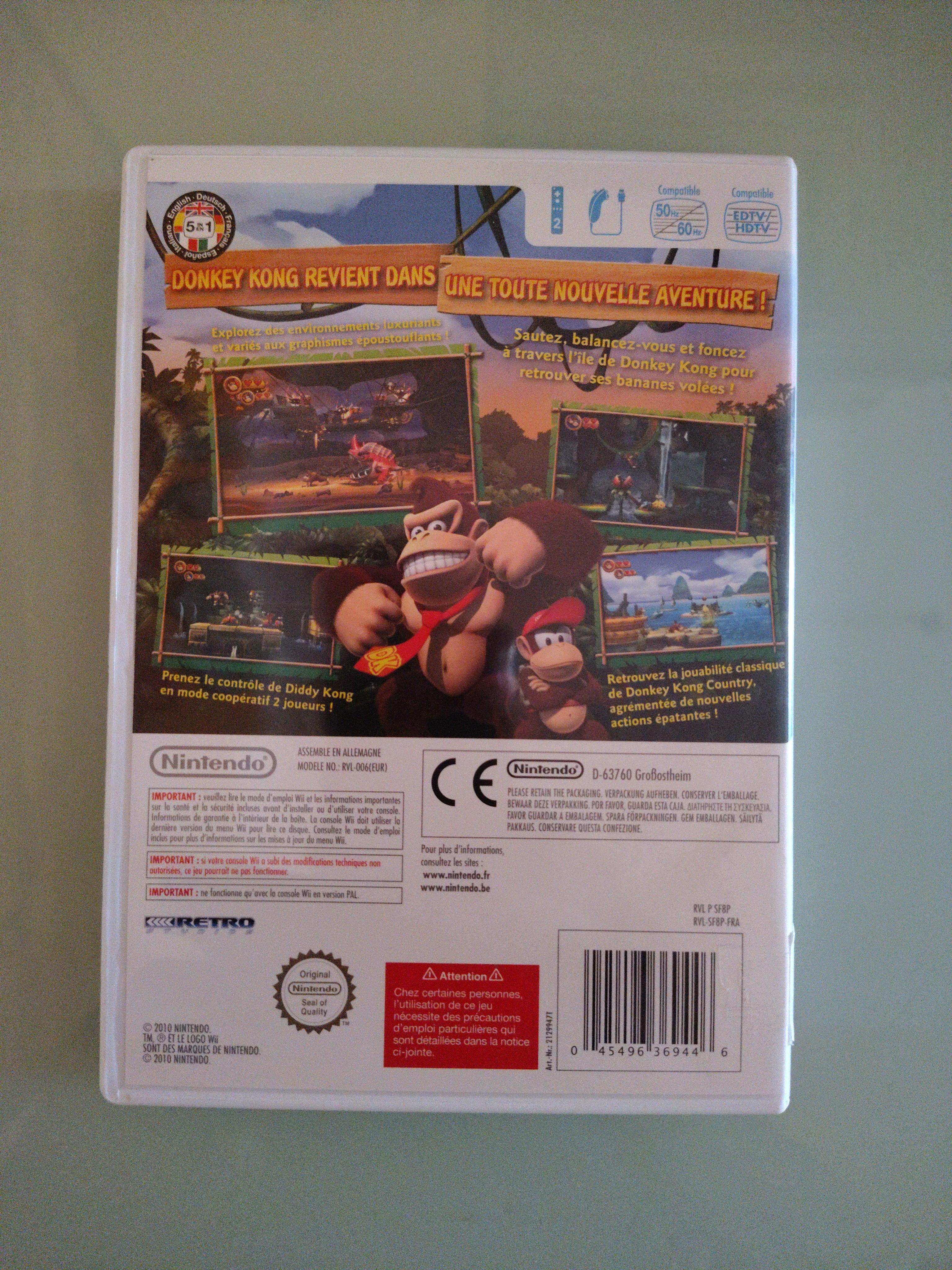 DONKEY KONG COUNTRY RETURNS NINTENDO WII PAL