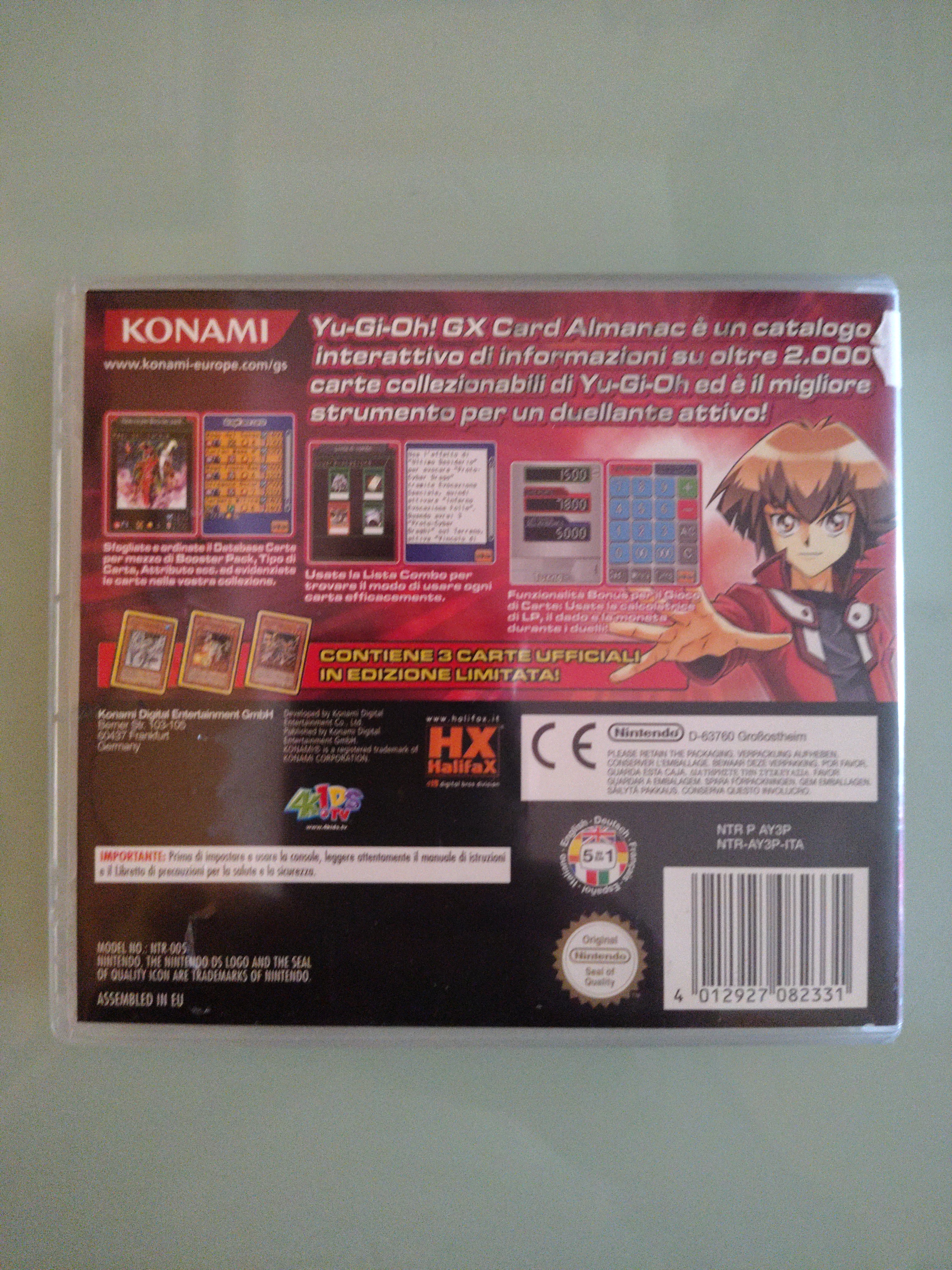 YU-GI-OH! GX CARD ALMANAC NINTENDO DS - VERSIONE ITALIANA -  OTTIME CONDIZIONI