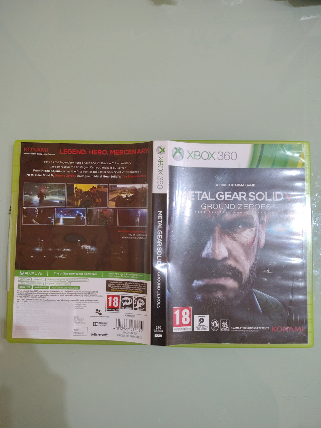 METAL GEAR SOLID V GROUND ZEROES  COPERTINA ENG