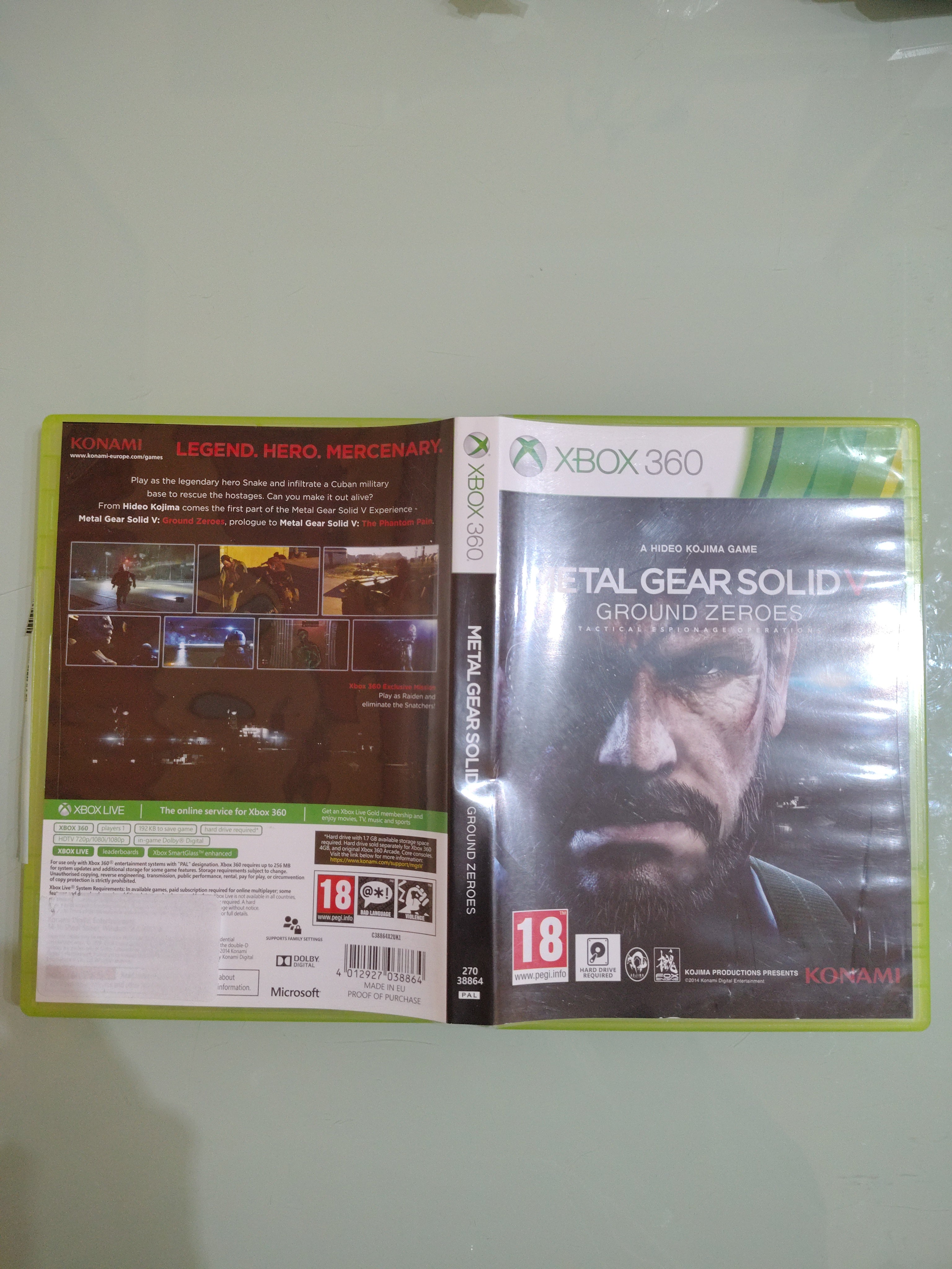 METAL GEAR SOLID V GROUND ZEROES  COPERTINA ENG