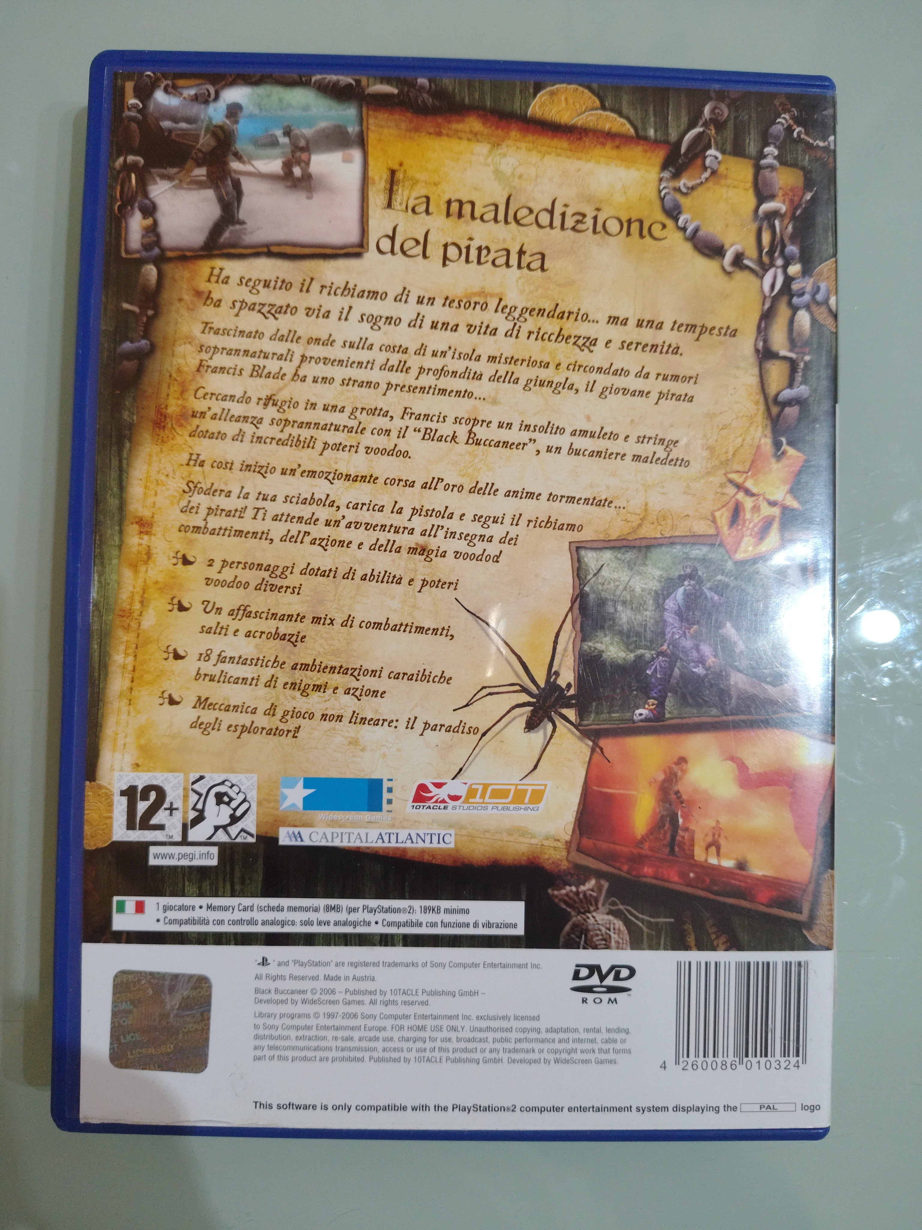 BLACK BUCCANEER Playstation PS2 edizione italiana prima stampa