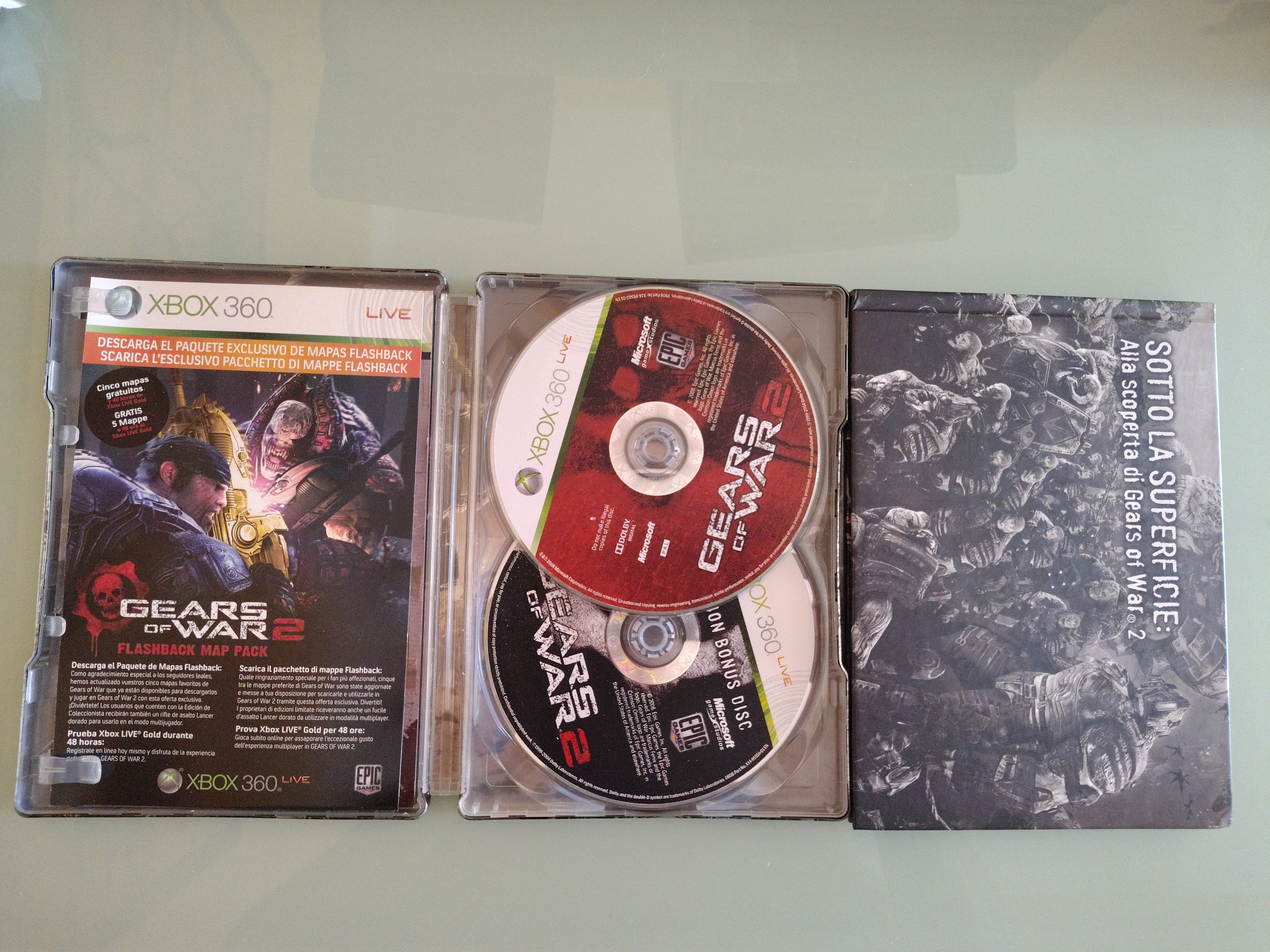 Gears of War 2 Edizione Limitata XBOX 360 Microsoft PAL ITA gioco usato COMPLETO