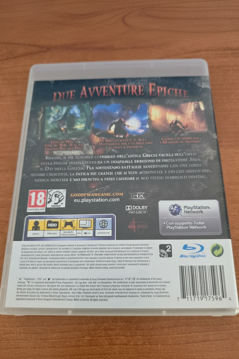 GOD OF WAR COLLECTION PS3  -  OTTIME CONDIZIONI - VERSIONE ITALIANA 1' STAMPA