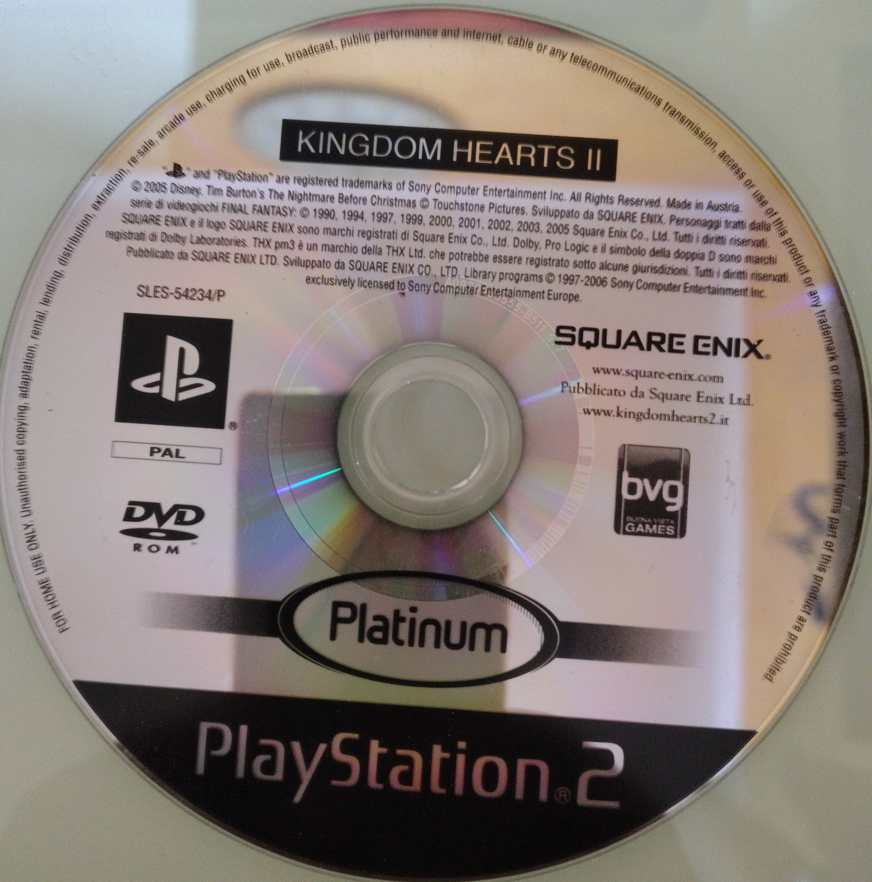 Kingdom Hearts Platinum ( solo disco)