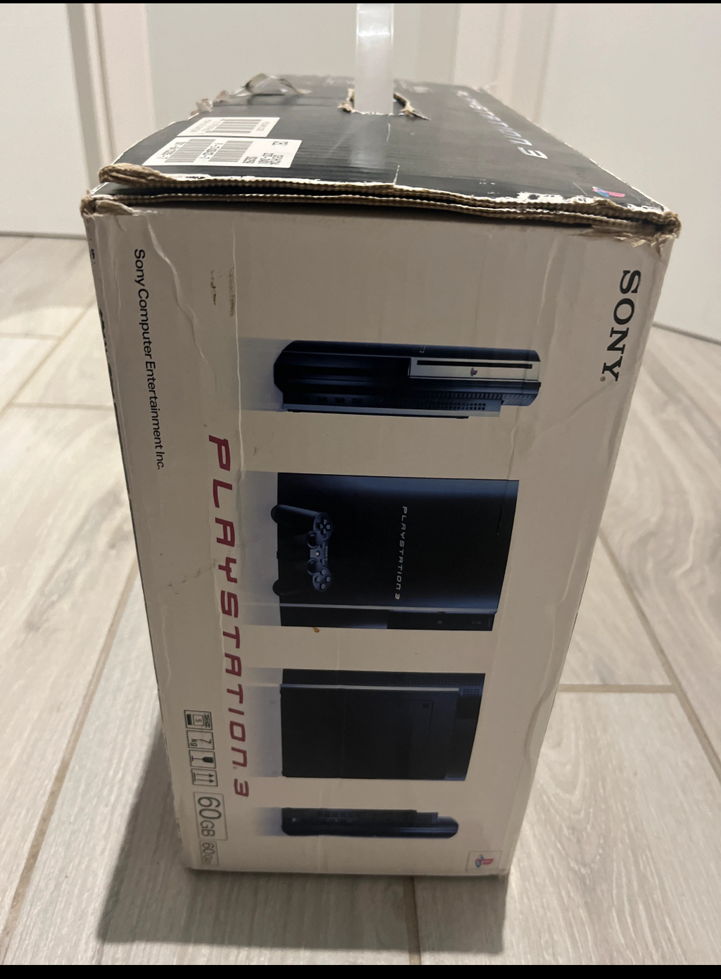 #Sony PlayStation 3 PS3 60GB Console Videogioco Nera Boxata Retrocompatibile