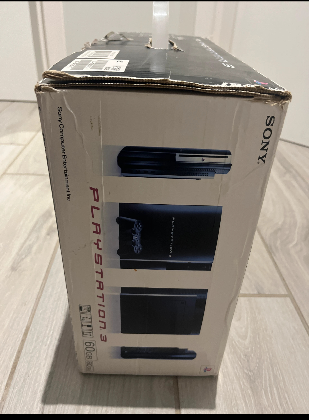 #Sony PlayStation 3 PS3 60GB Console Videogioco Nera Boxata Retrocompatibile