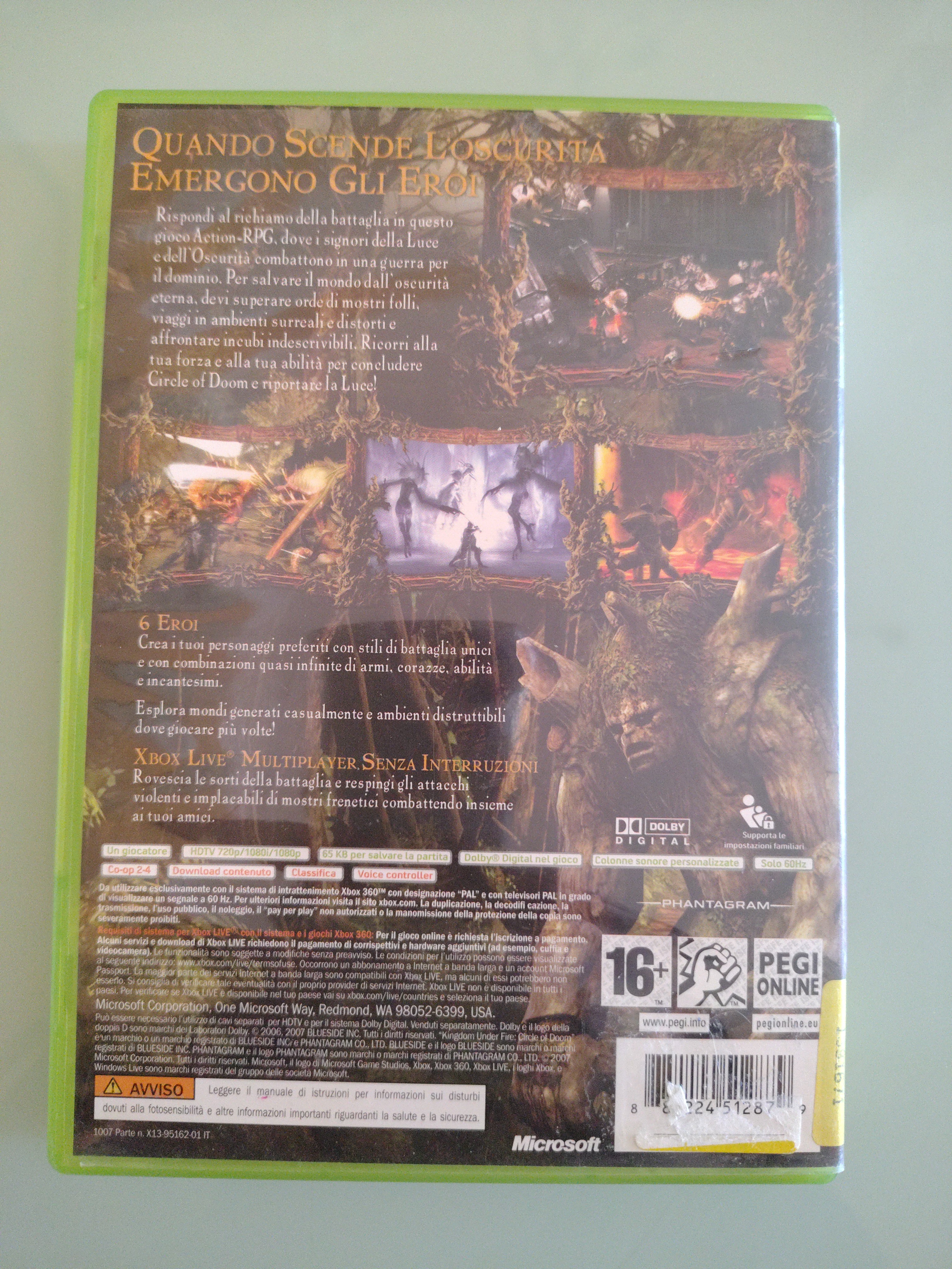 Kingdom Under Fire Circle Of Doom PAL ita