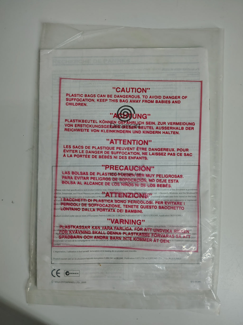 manuale istruzioni completo sega Dreamcast