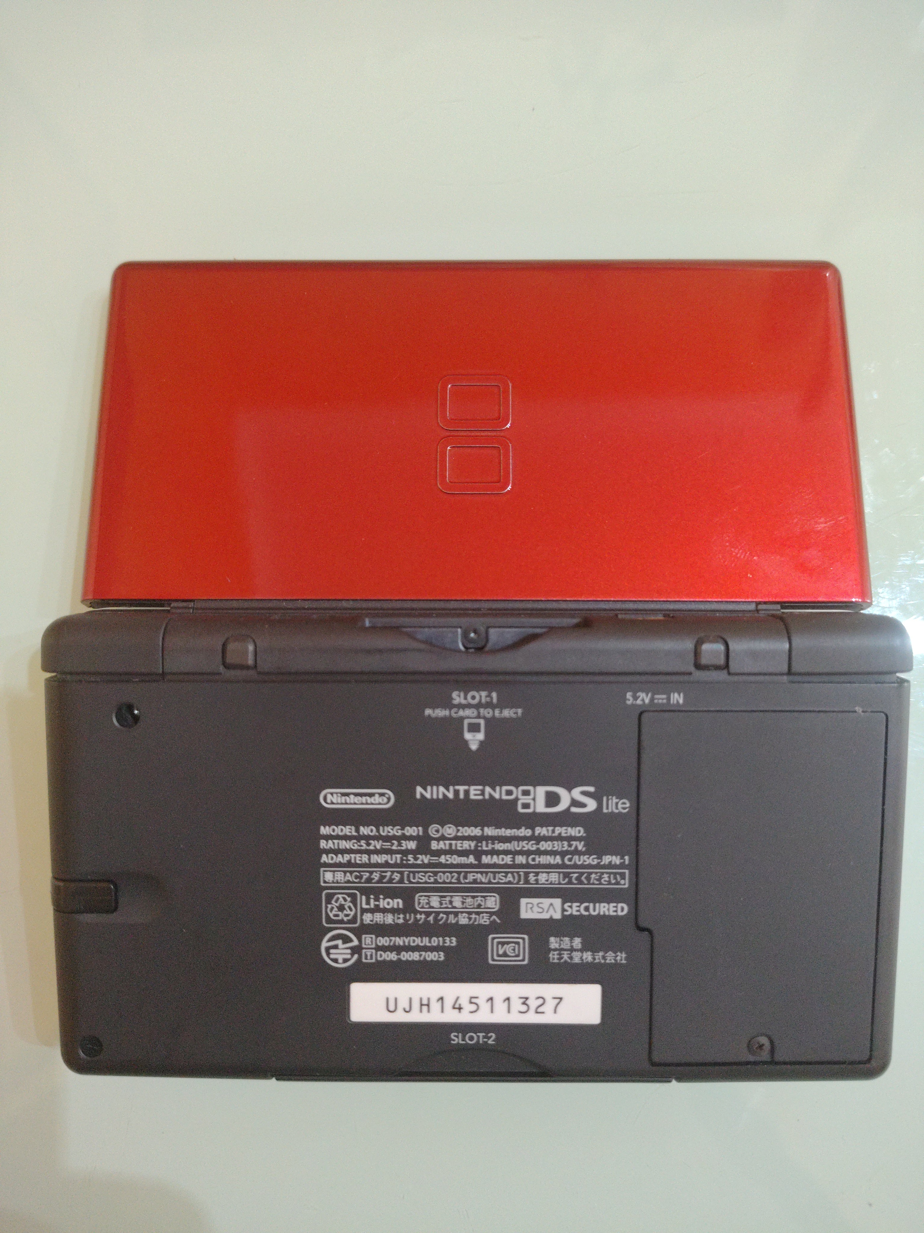 NINTENDO DS LITE CRIMSON/BLACK