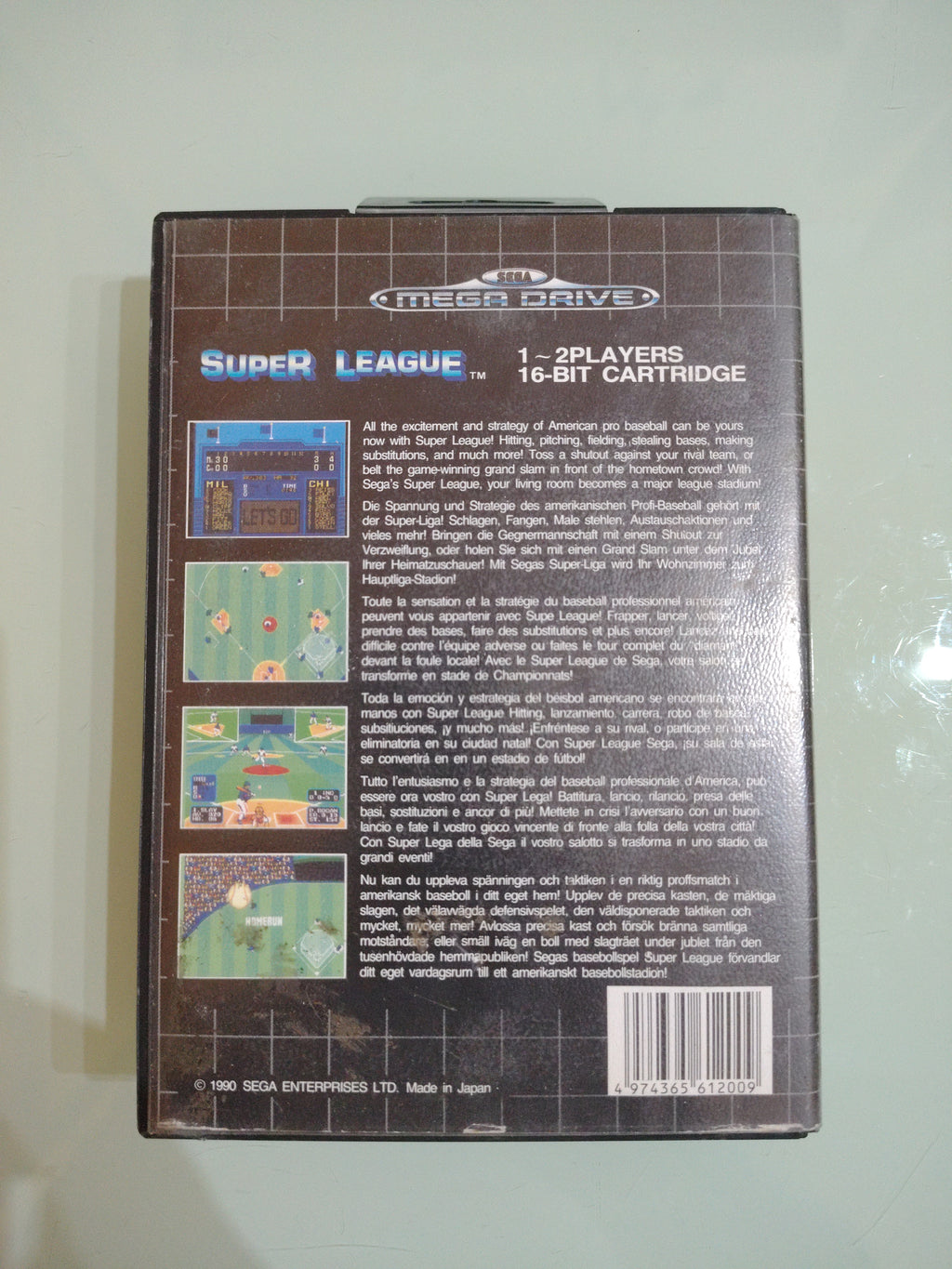 SUPER LEAGUE BASEBALL SEGA MEGA DRIVE GIOCO USATO PAL VERSION