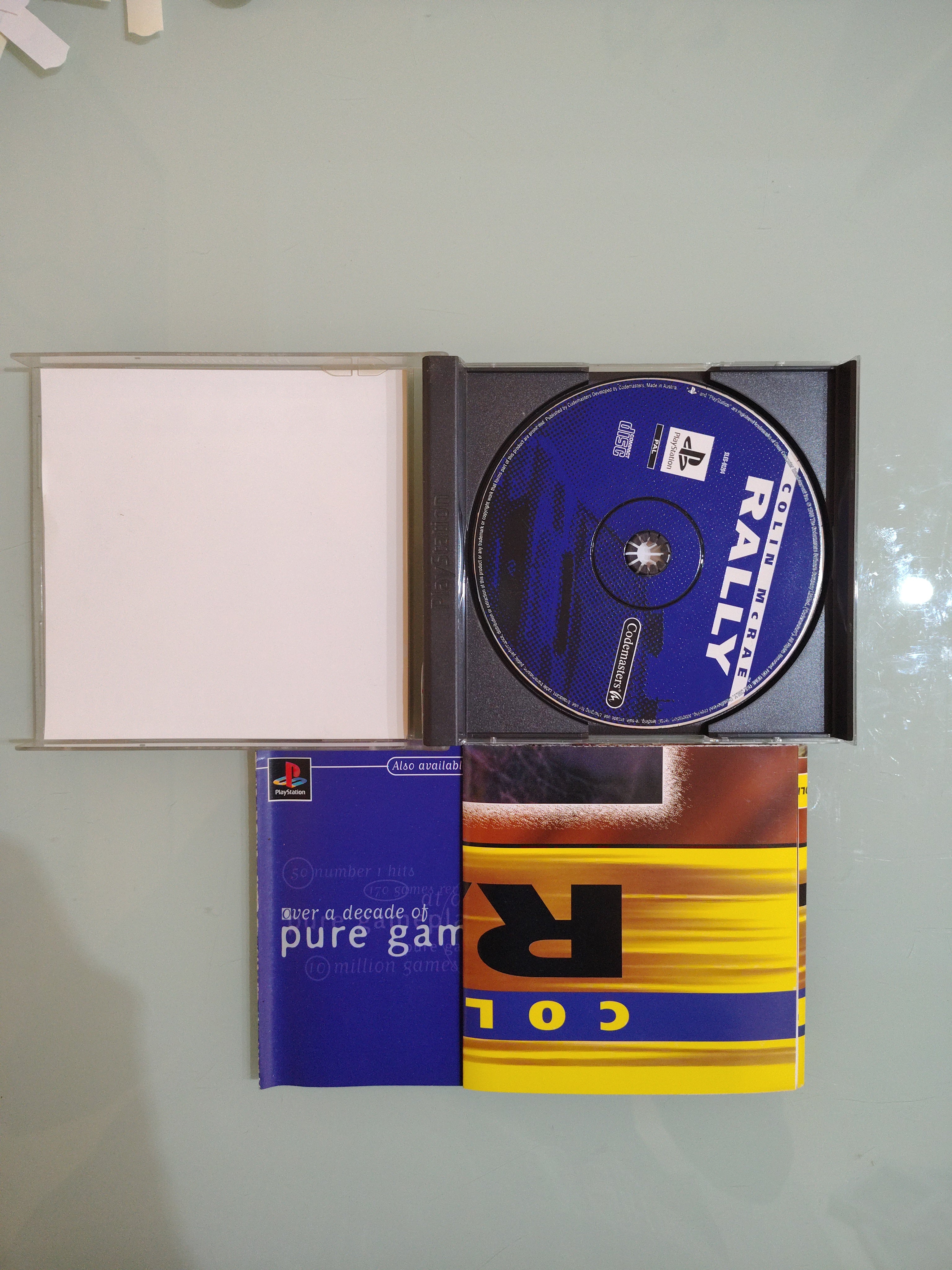 COLIN MCRAE RALLY SONY PLAYSTATION 1  PAL  ITALIANO ORIGINALE