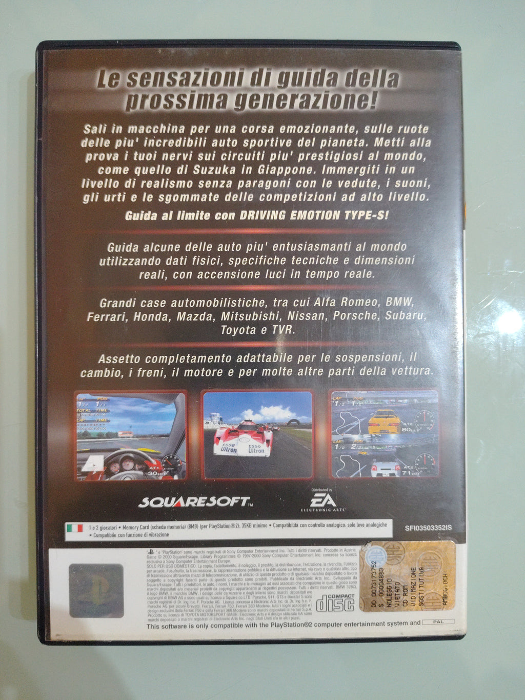 DRIVING EMOTION TYPE-S - Completo, ITA ! Il racing di Squaresoft !