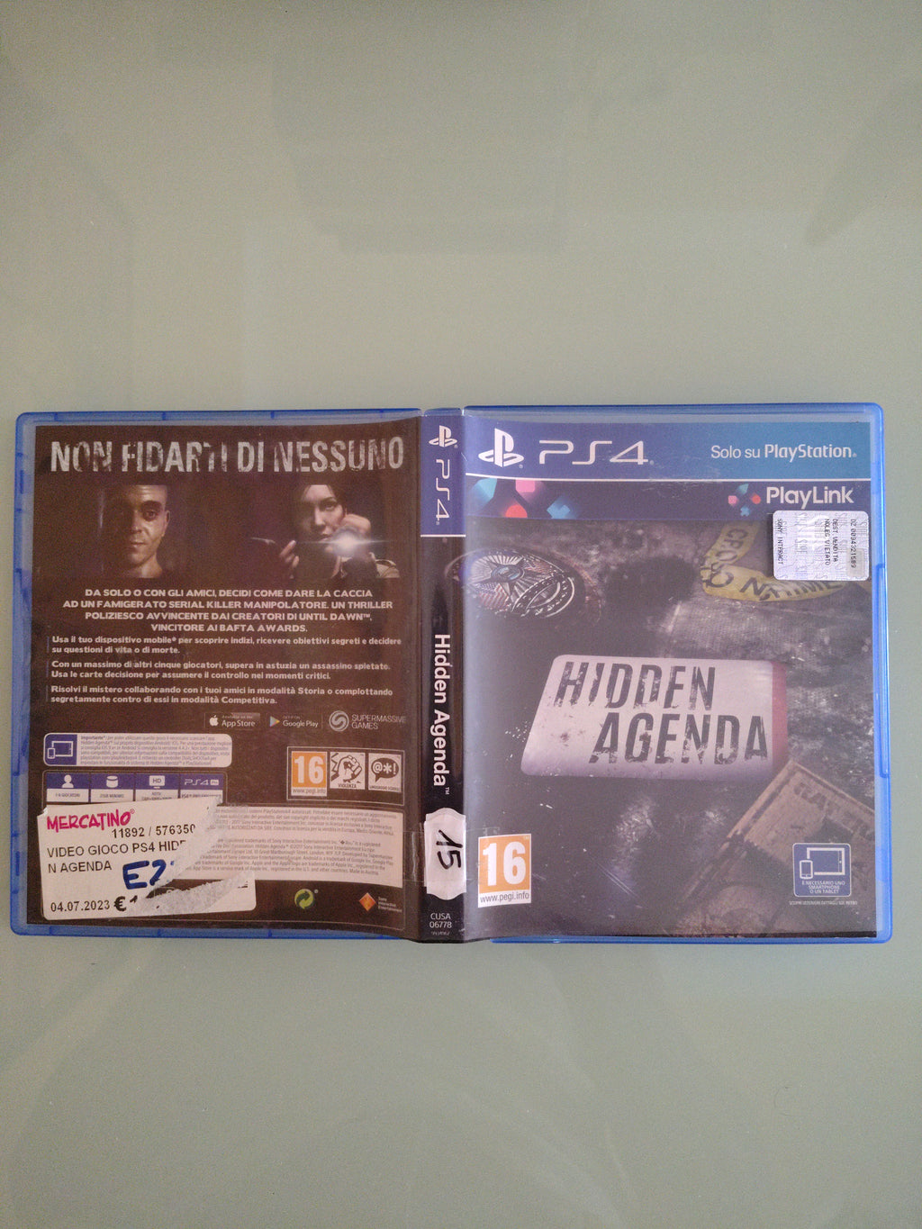 Hidden Agenda PS4 PlayStation 4 Sony videogioco