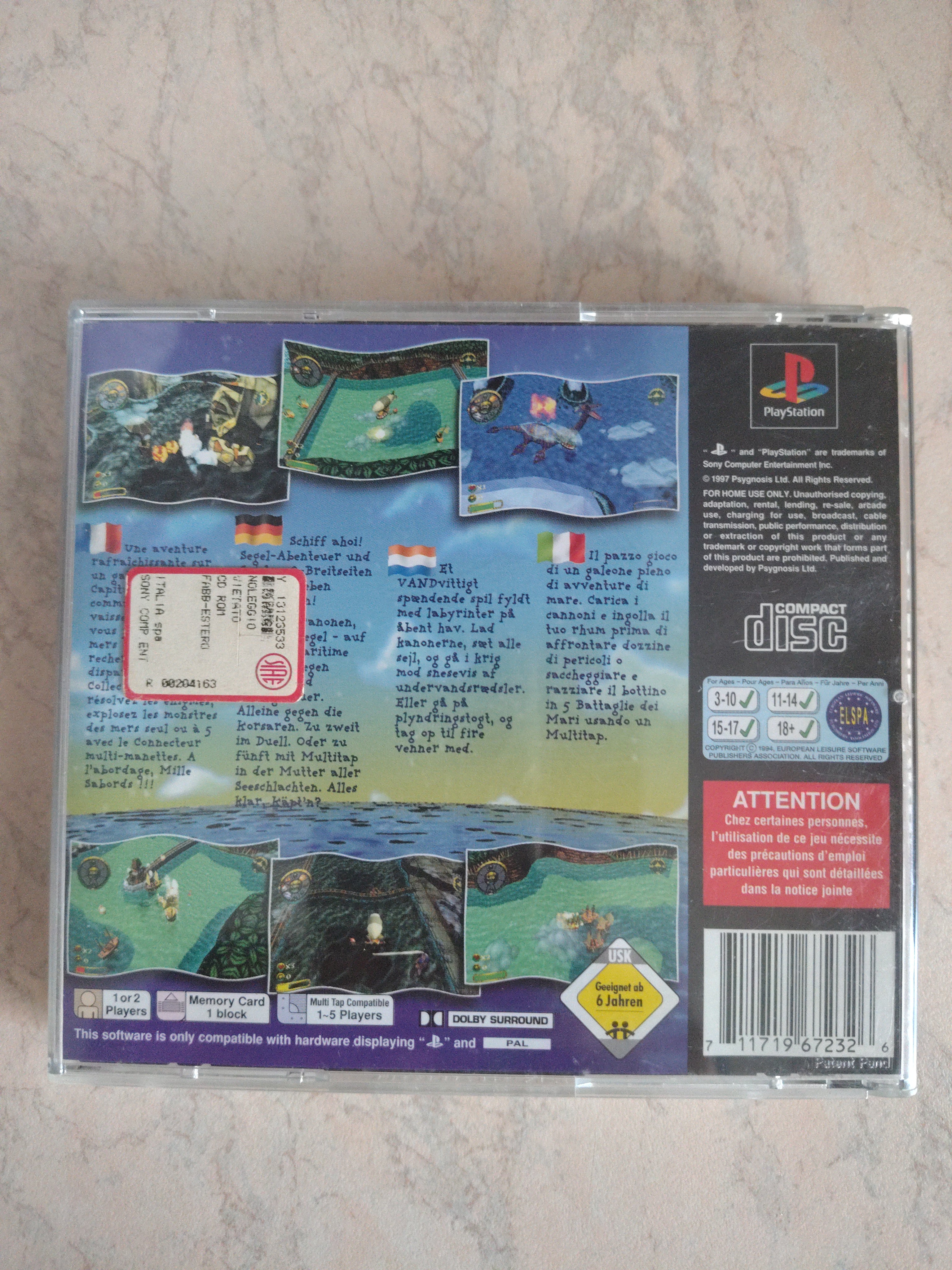 Overboard! PS1 Playstation Game WORKING PAL ITA Multilingua
