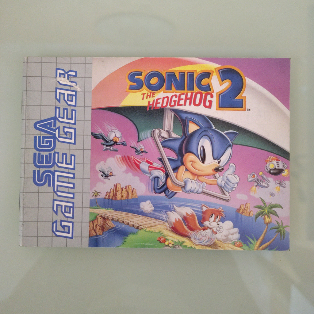 © 1992 SEGA Game Gear Istruzioni/Manuale SONIC THE HEDGEHOG 2 Multilanguage