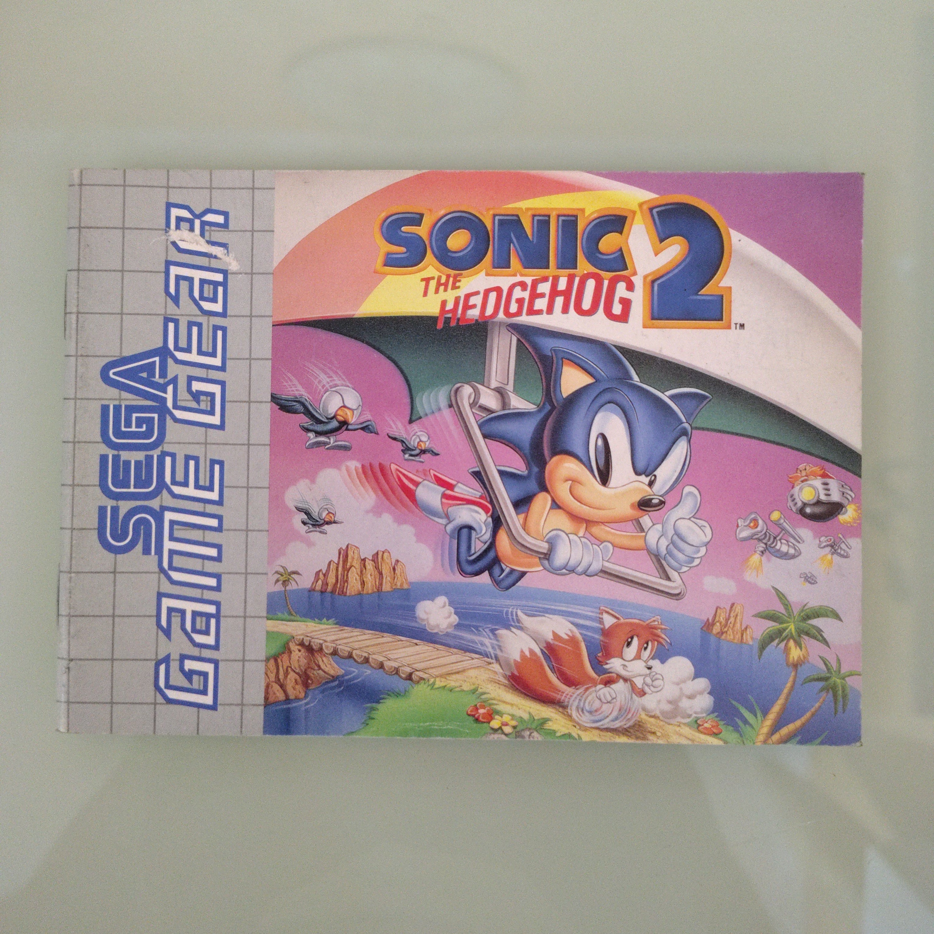 © 1992 SEGA Game Gear Istruzioni/Manuale SONIC THE HEDGEHOG 2 Multilanguage