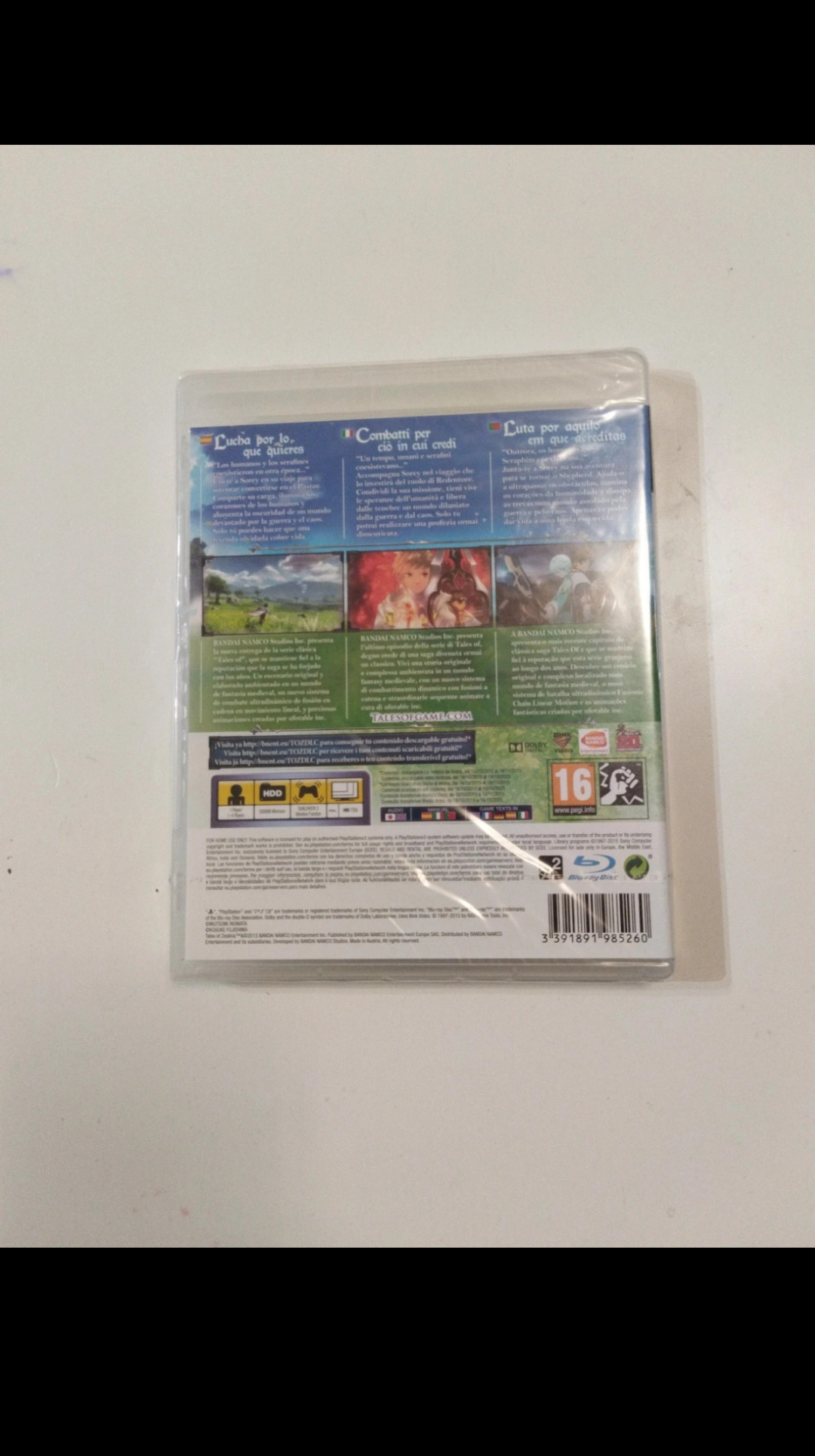 TALES OF ZESTIRIA  PAL ESP PT ITA ITALIANO ORIGINALE COMPLETO NUOVO