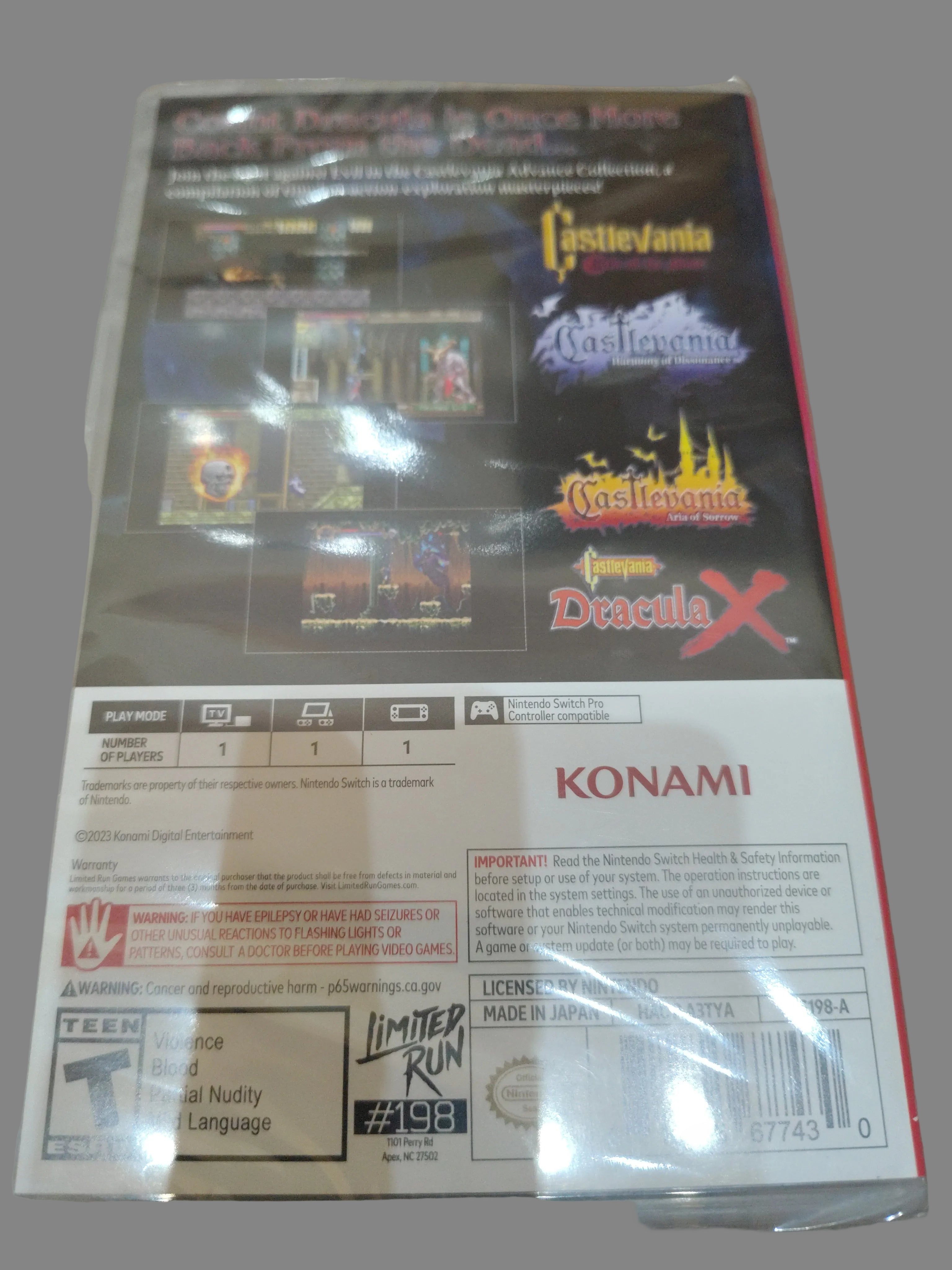 CASTELVANIA ADVANCE COLLECTION ( NUOVO)