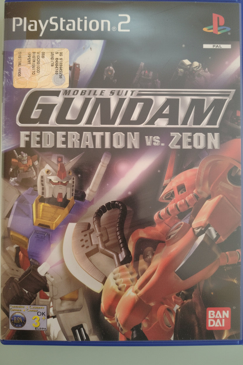 MOBILE SUIT GUNDAM FEDERATION VS. ZEON SONY PS2 PAL ITALIANO ORIGINALE COMPLETO