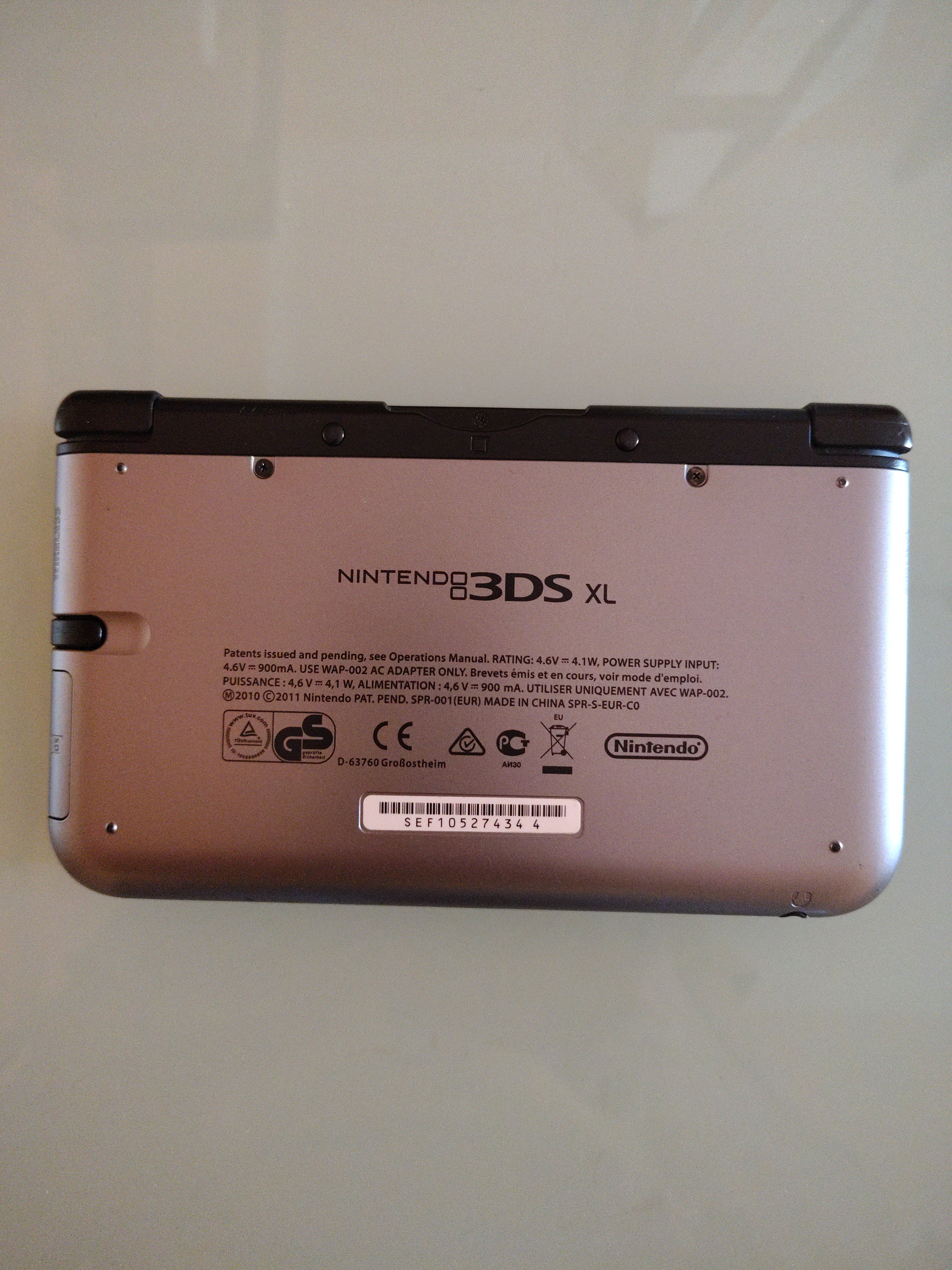 Nintendo 3DS - Console XL #argento + cavo alimentazione con scatola originale