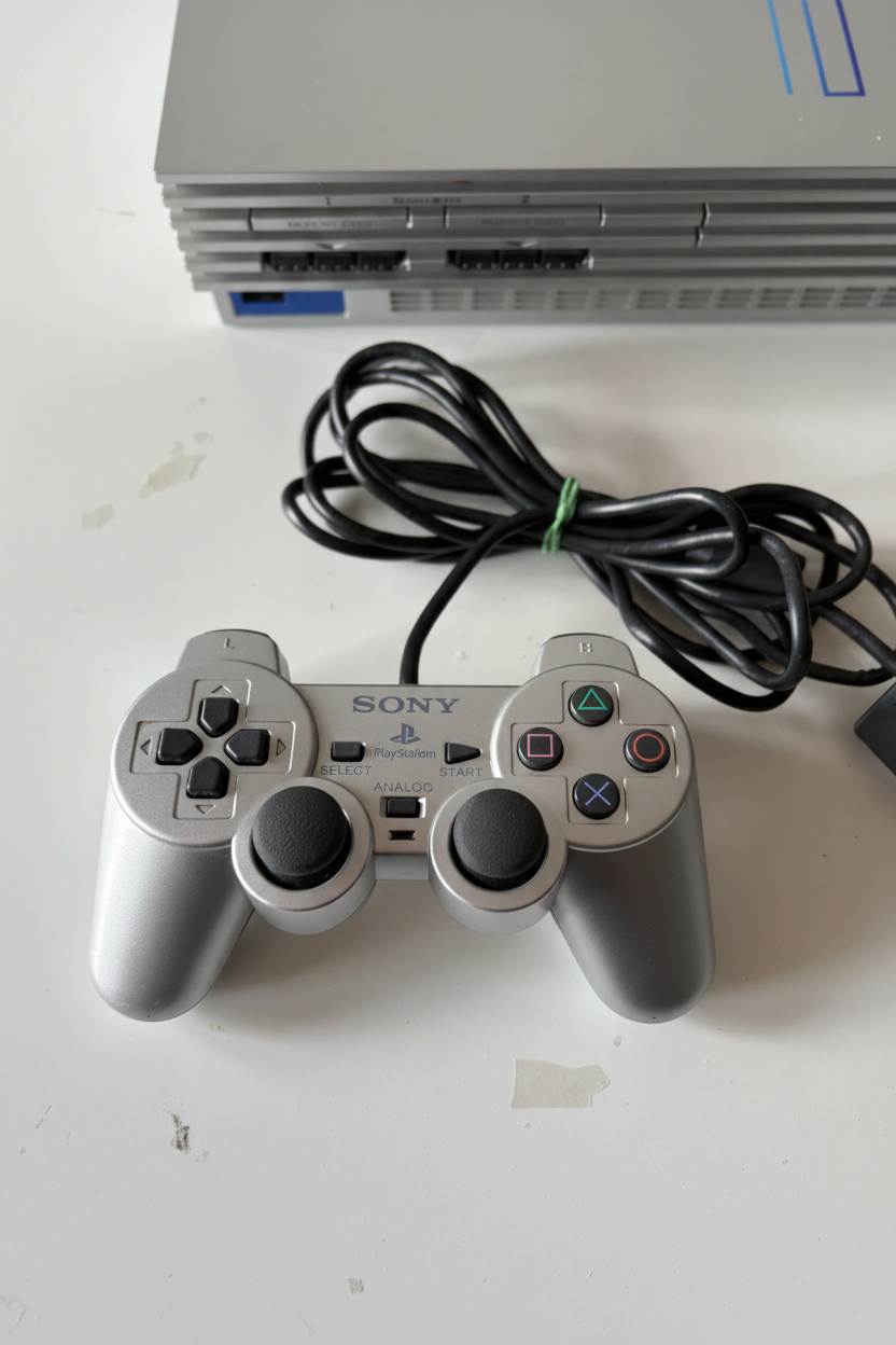 PLAYSTATION 2 SILVER FAT ORIGINALE