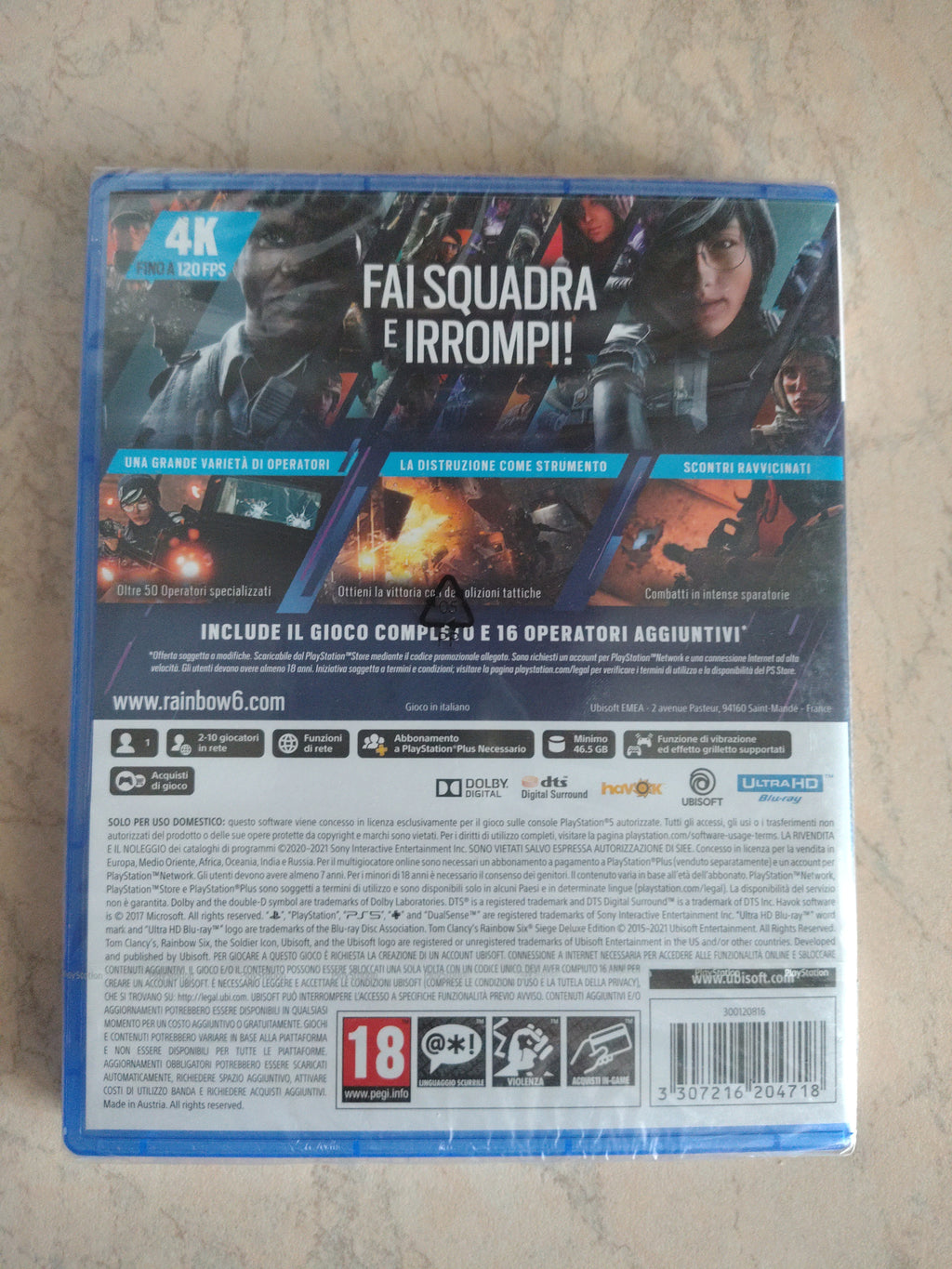 Rainbow Six Siege Deluxe Edition Ps5 Playstation 5 Sony PAL