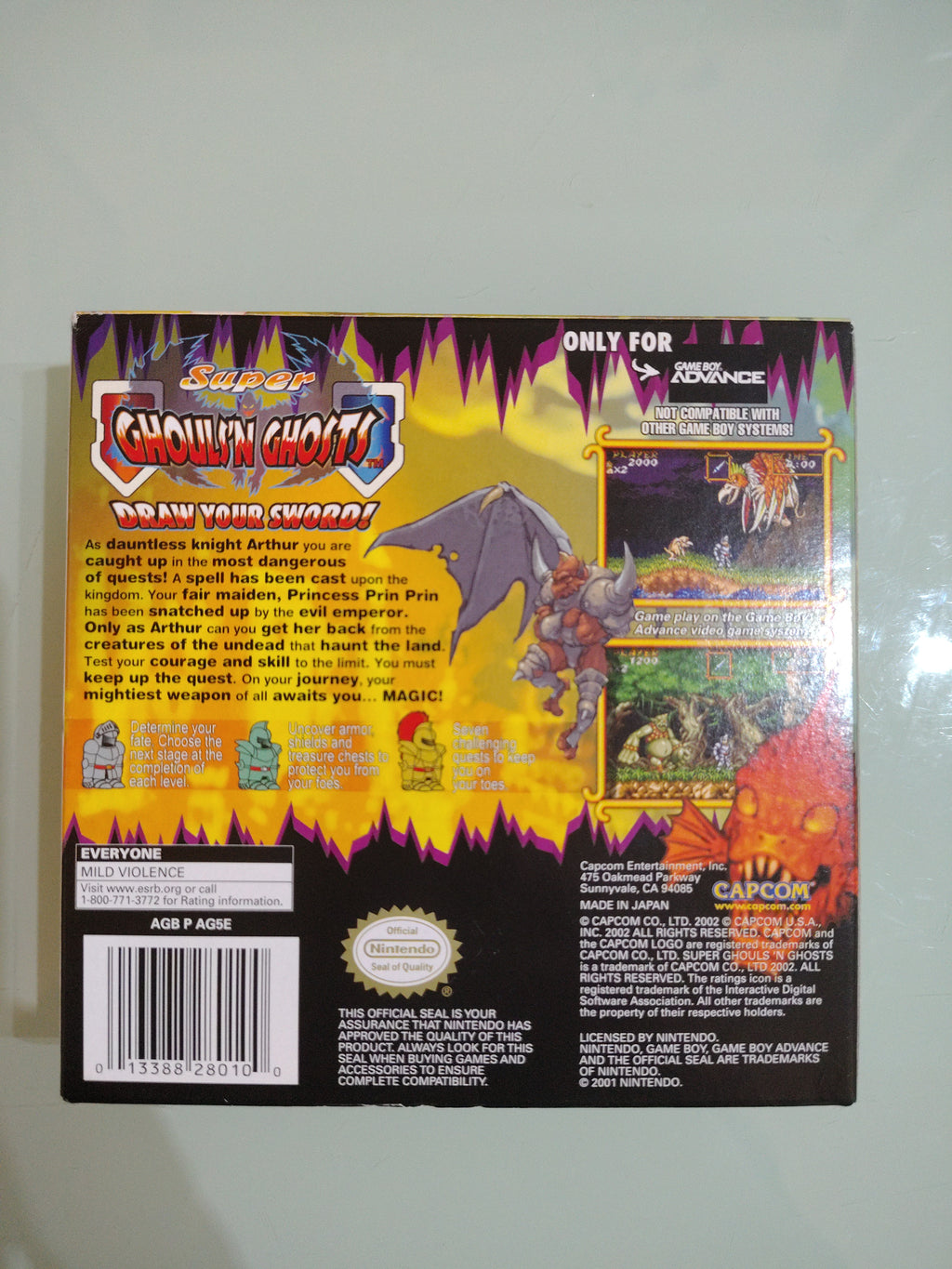 Super Ghouls 'n Ghosts (GameBoy Advance) autentico