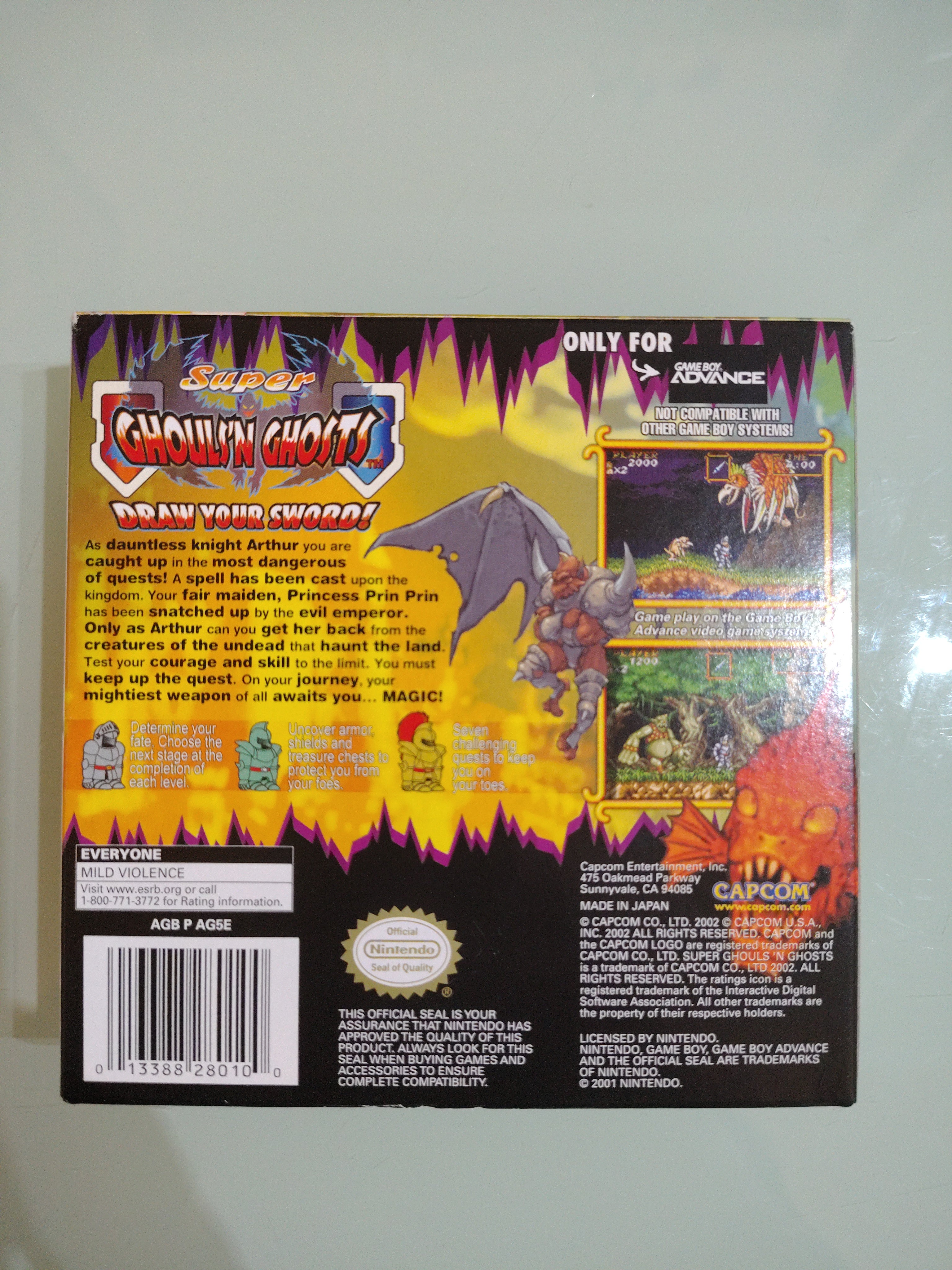 Super Ghouls 'n Ghosts (GameBoy Advance) autentico