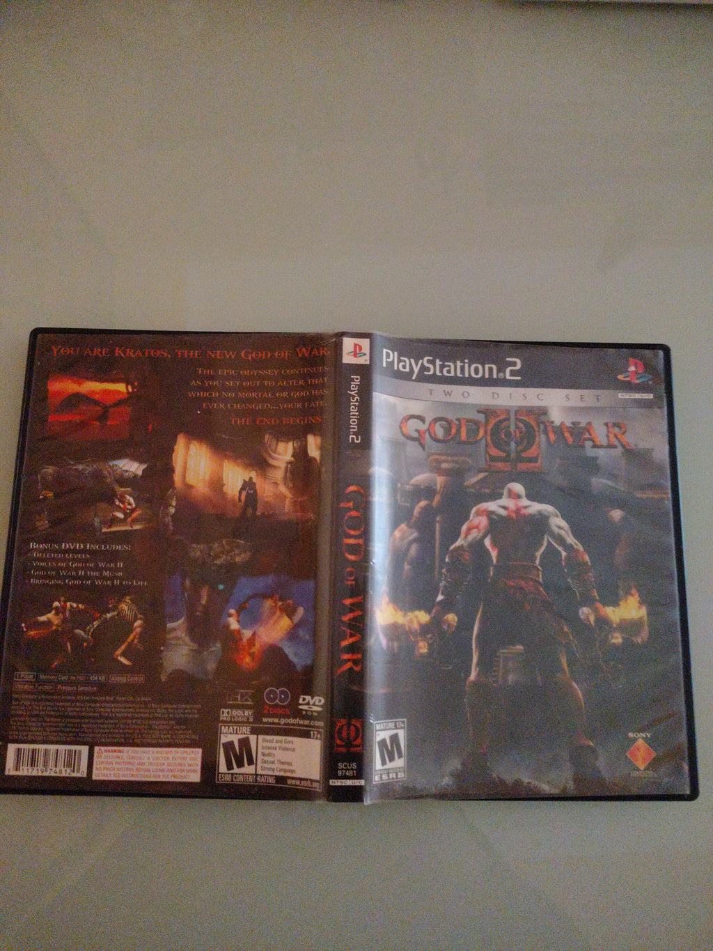 GOD OF WAR TWO DISC SET NTSC